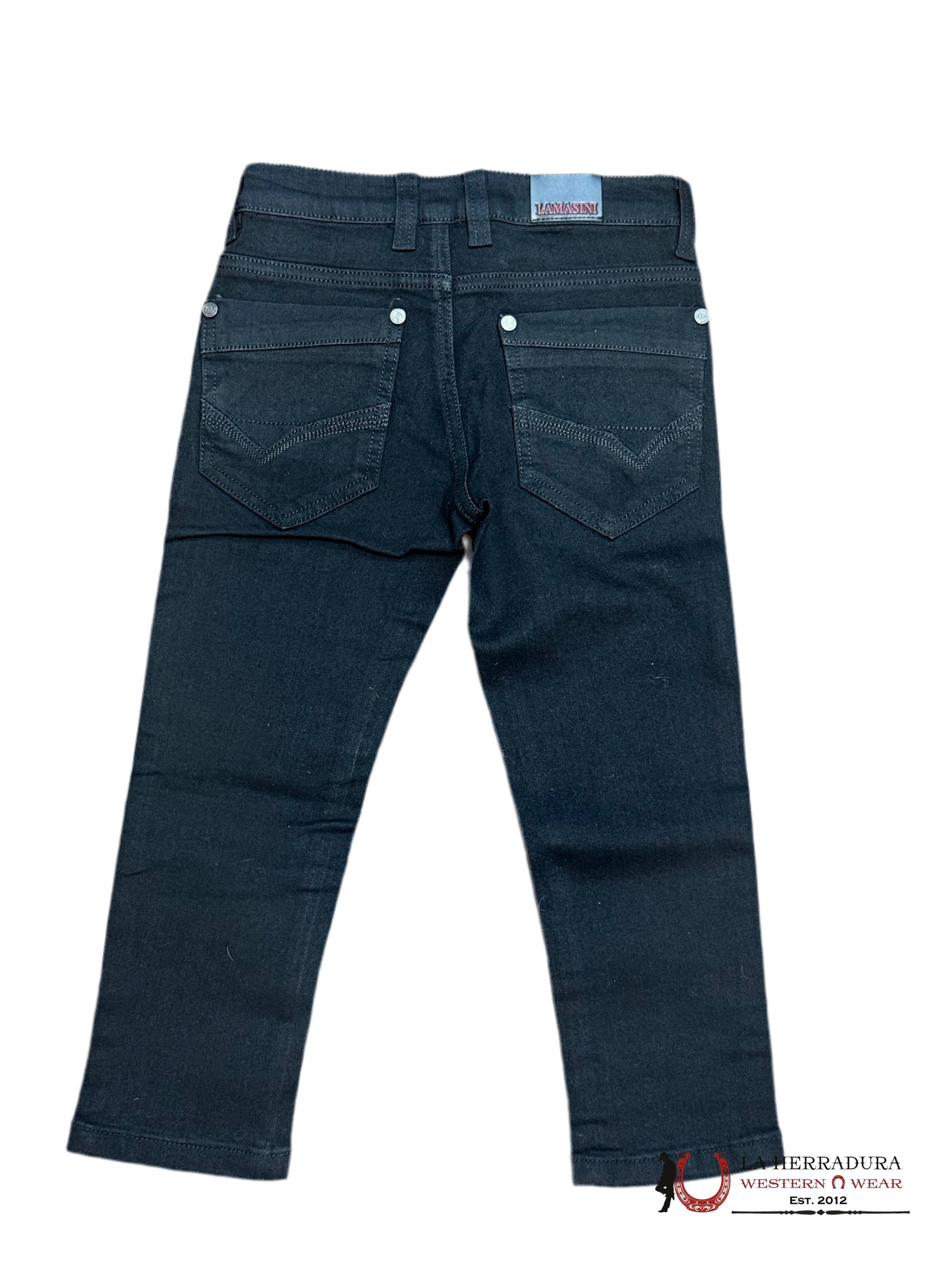LAMASINI JET BLACK JEANS BOYS LAM1921 NIÑOS