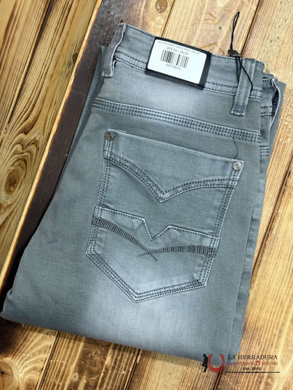 LAMASINI JEANS DE HOMBRE GRIS-LAM1567