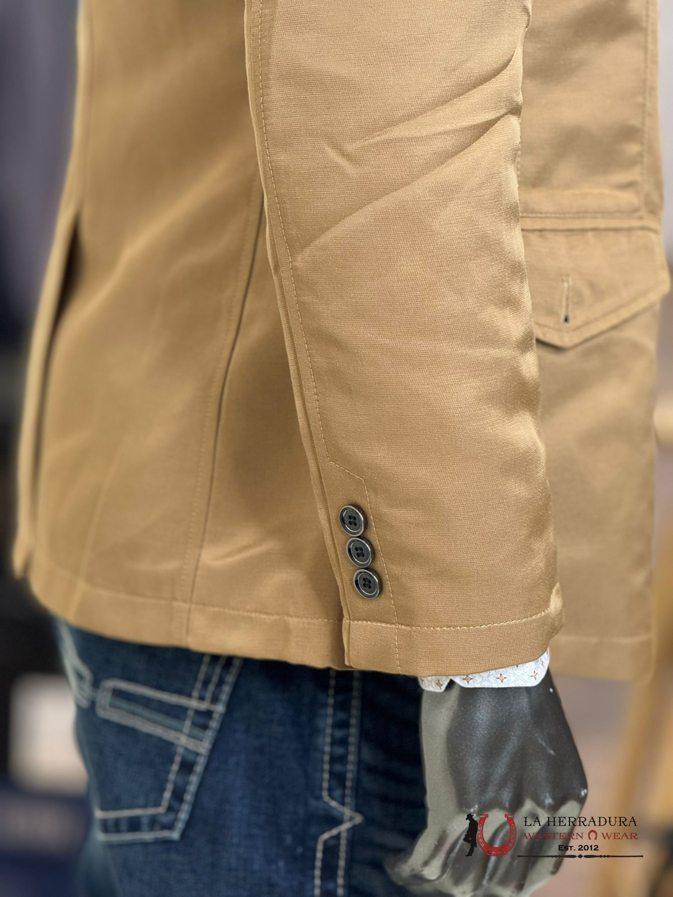 Lamasini Saco Light Brown Liso Smooth Blazer Ropa Hombres