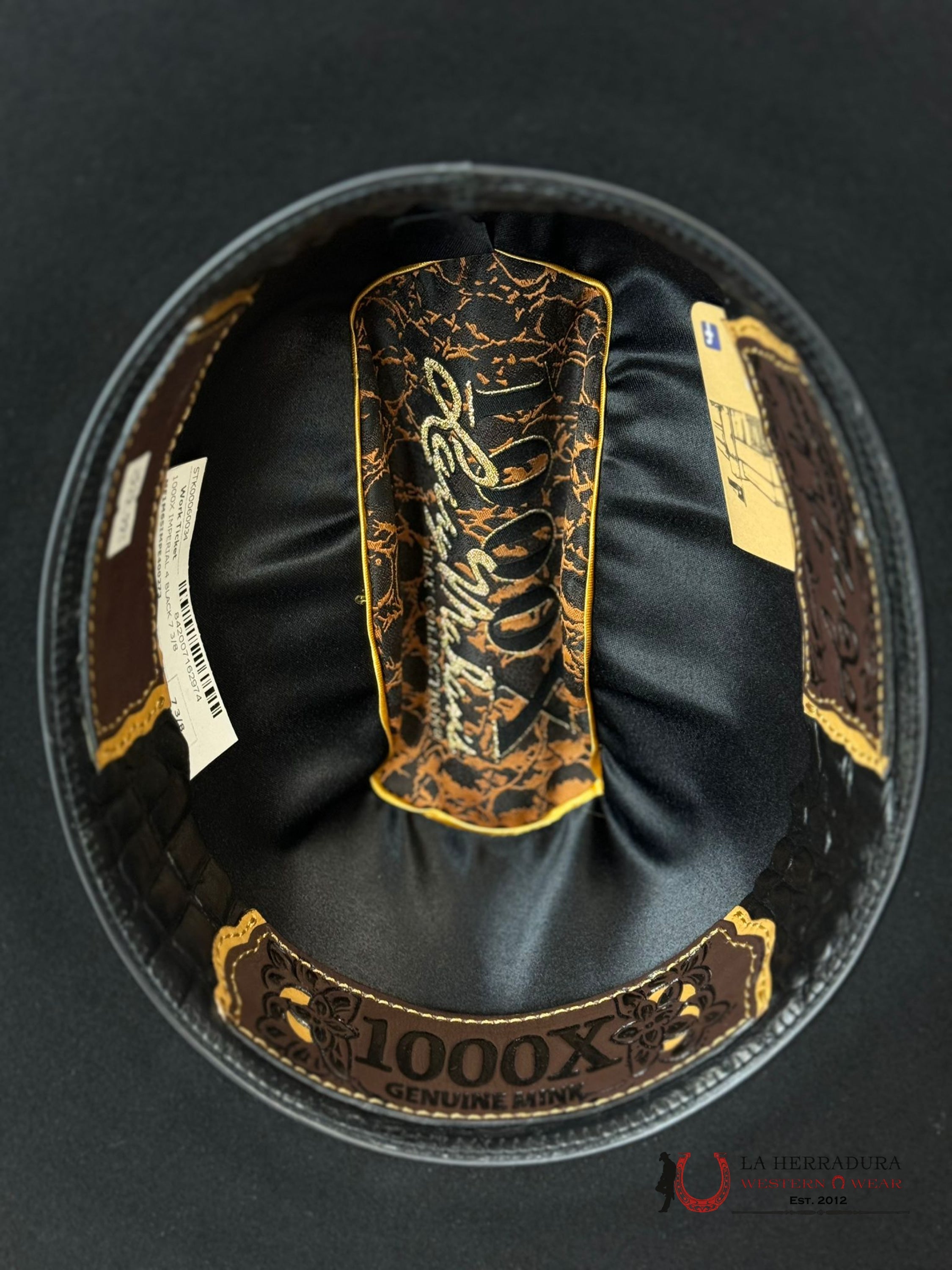 Larry Mahan´s 1000X Imperial Negro Cowboy Hat Tejana