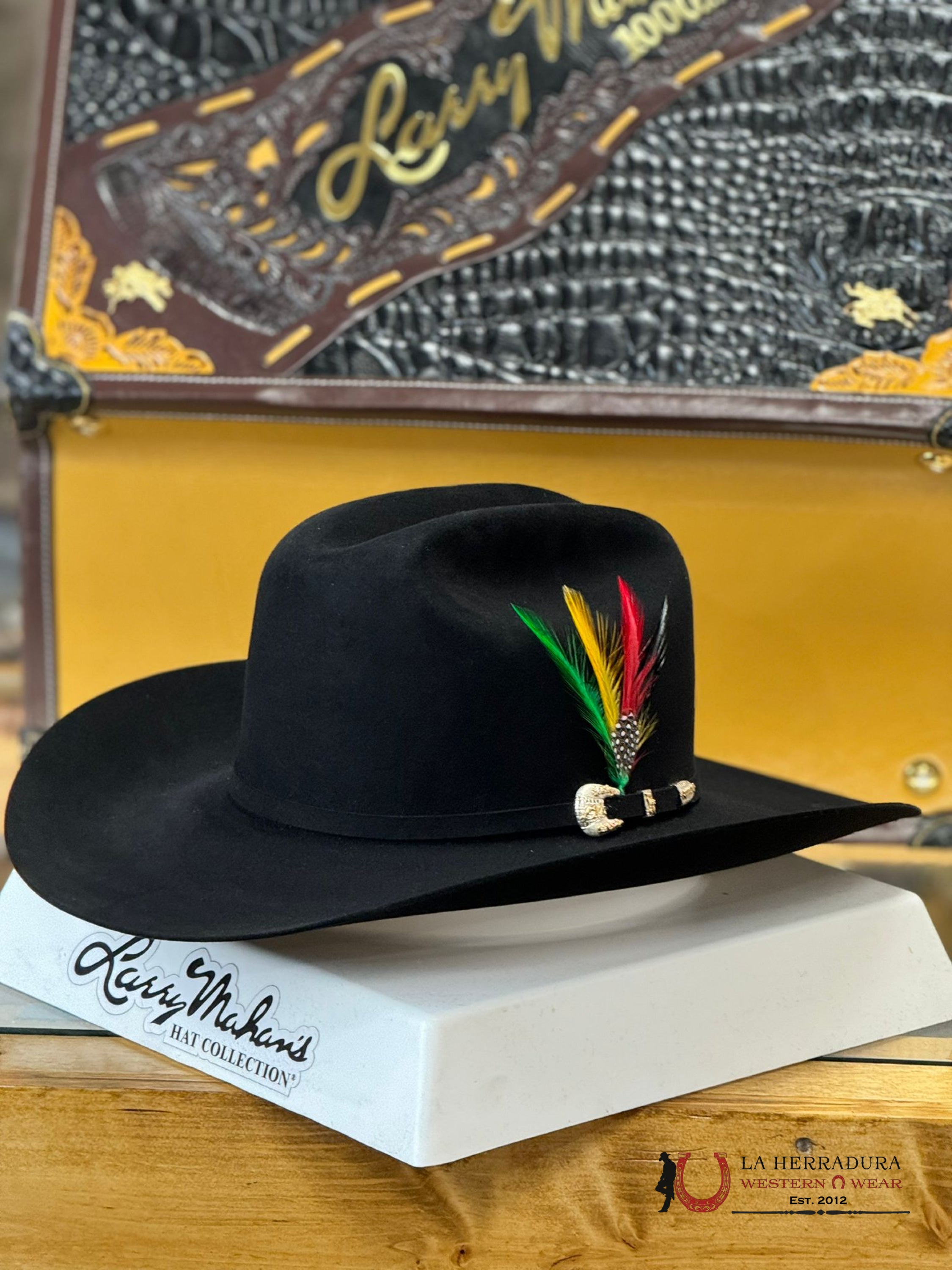 Larry Mahan´s 1000X Imperial Negro Cowboy Hat Tejana