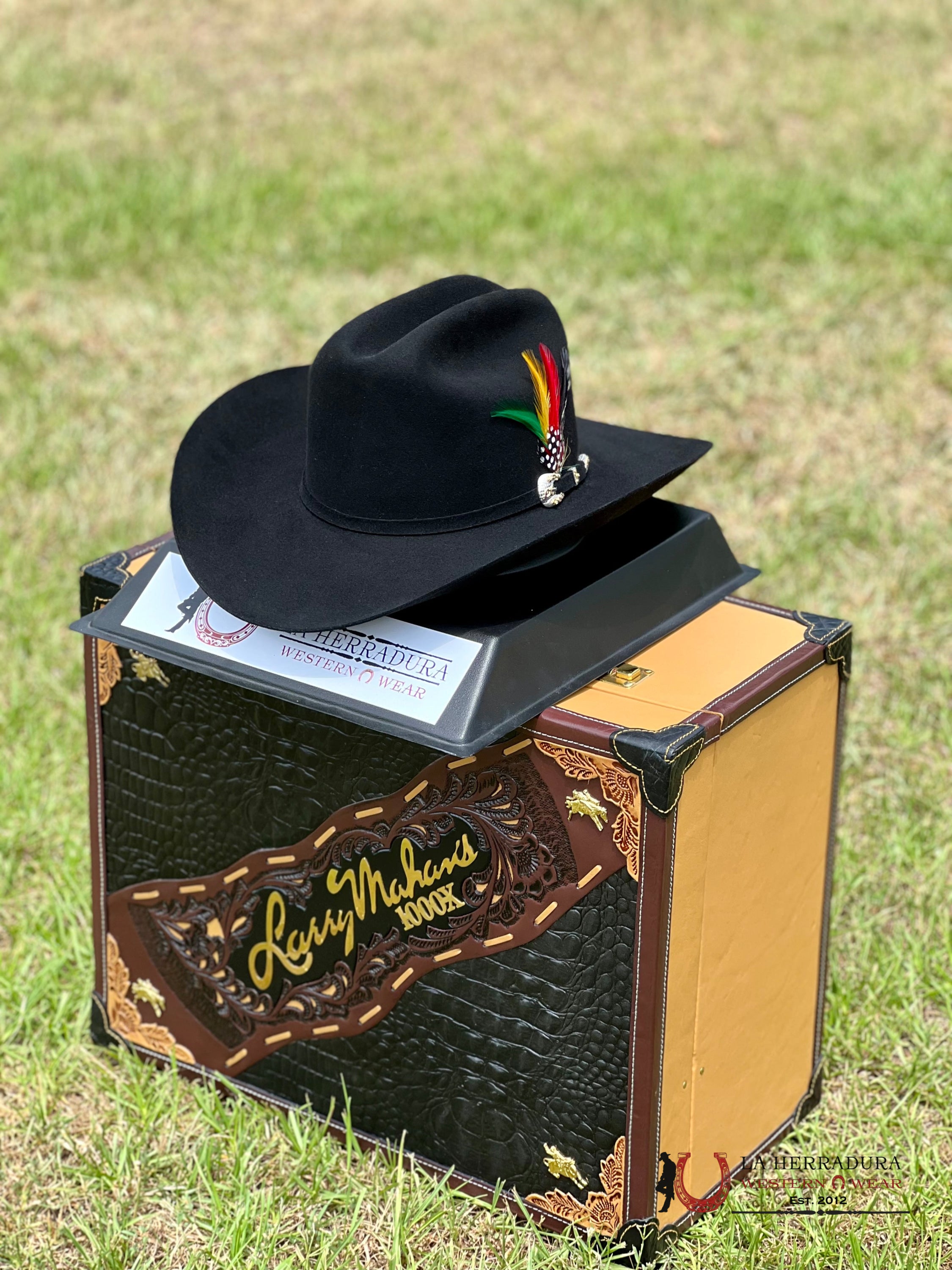 Larry Mahan´s 1000X Imperial Negro Cowboy Hat Tejana