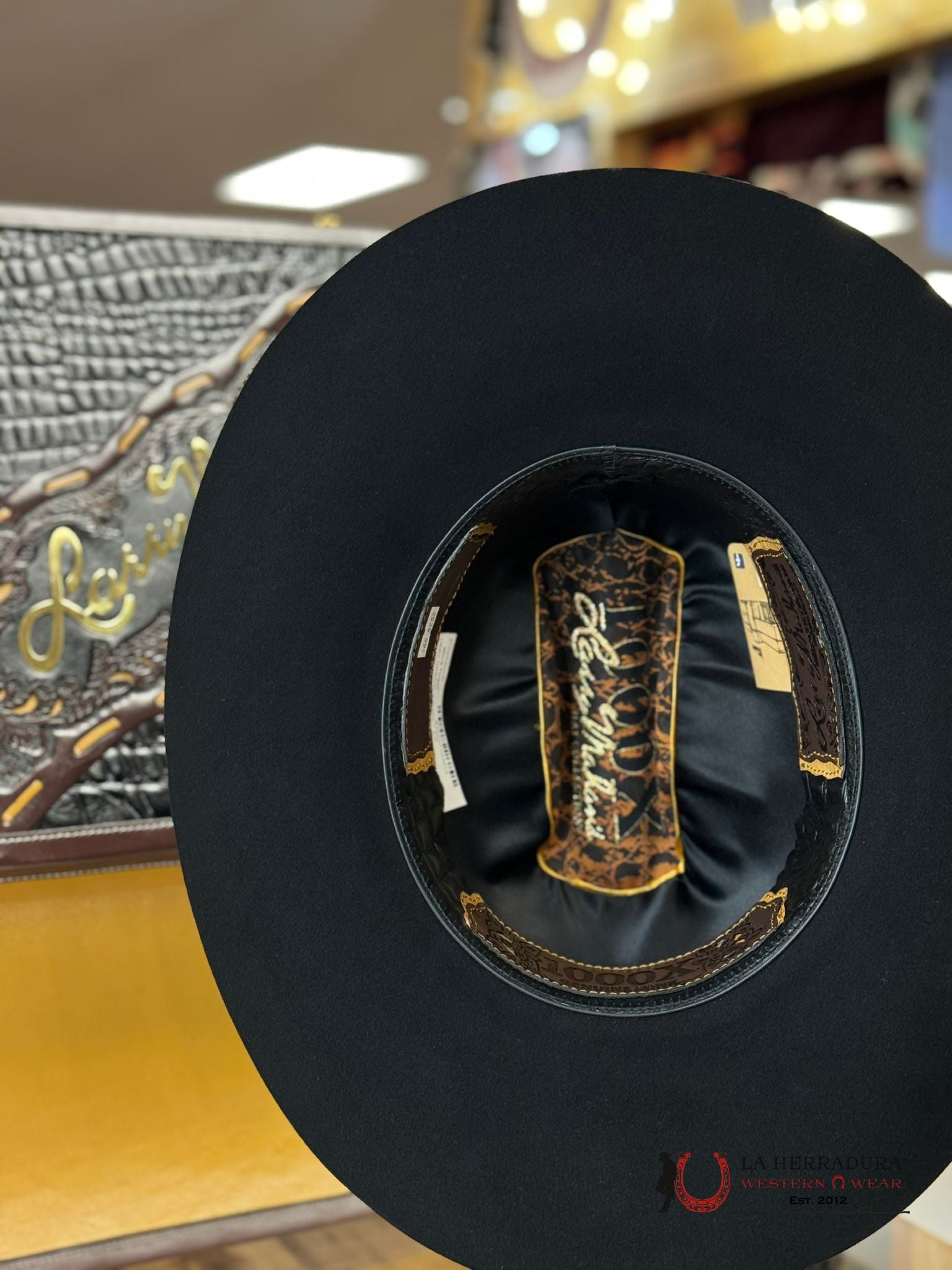 Larry Mahan´s 1000X Imperial Negro Cowboy Hat Tejana