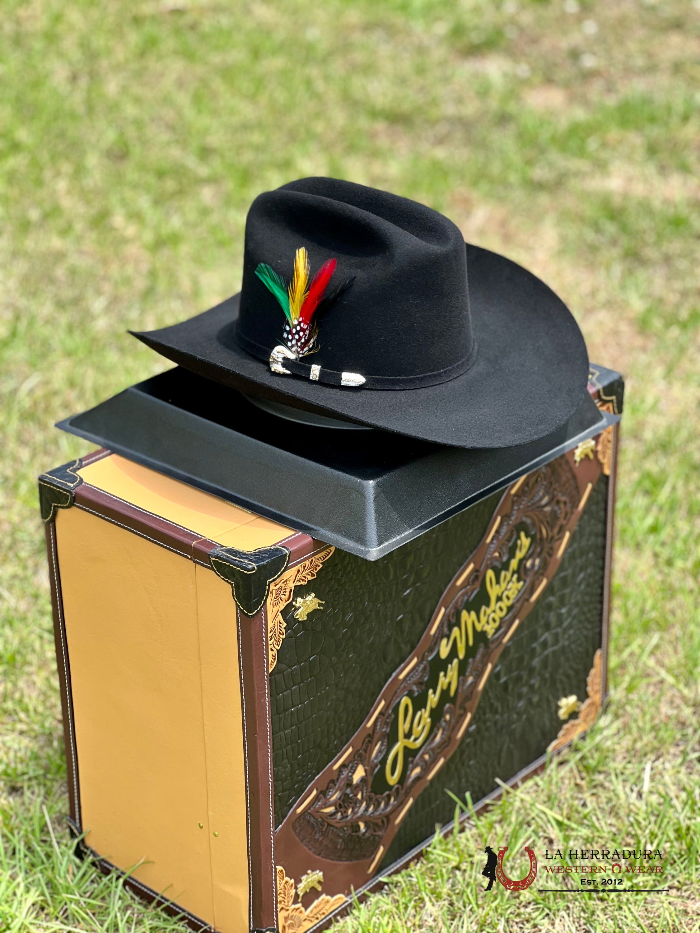 Larry Mahan´s 1000X Imperial Negro Cowboy Hat Tejana