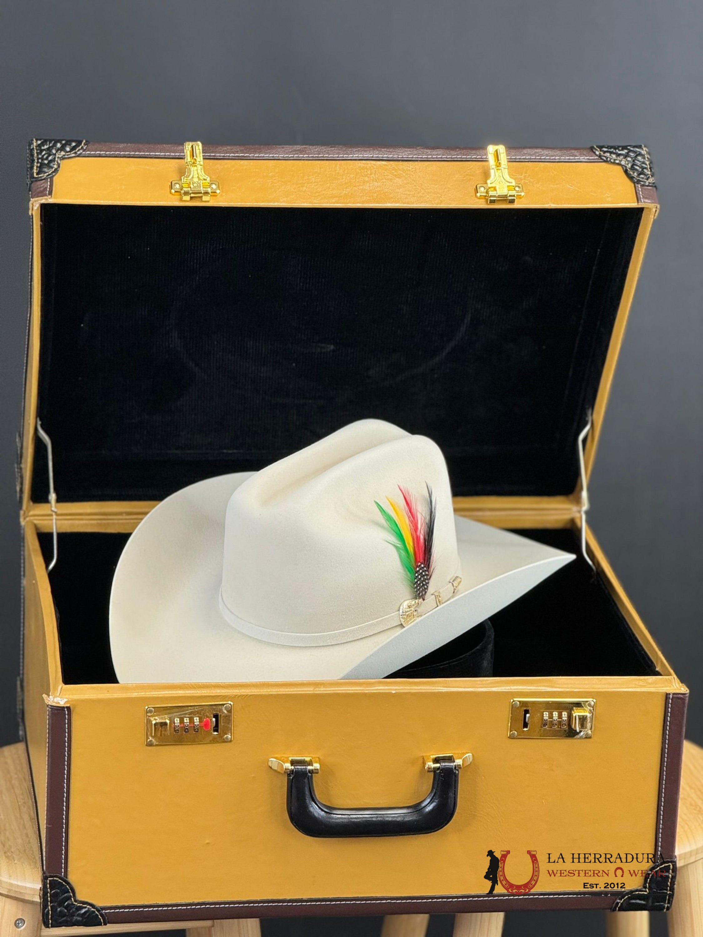 Larry Mahan´s 1000X Imperial Silver Belly Cowboy Hat Tejana
