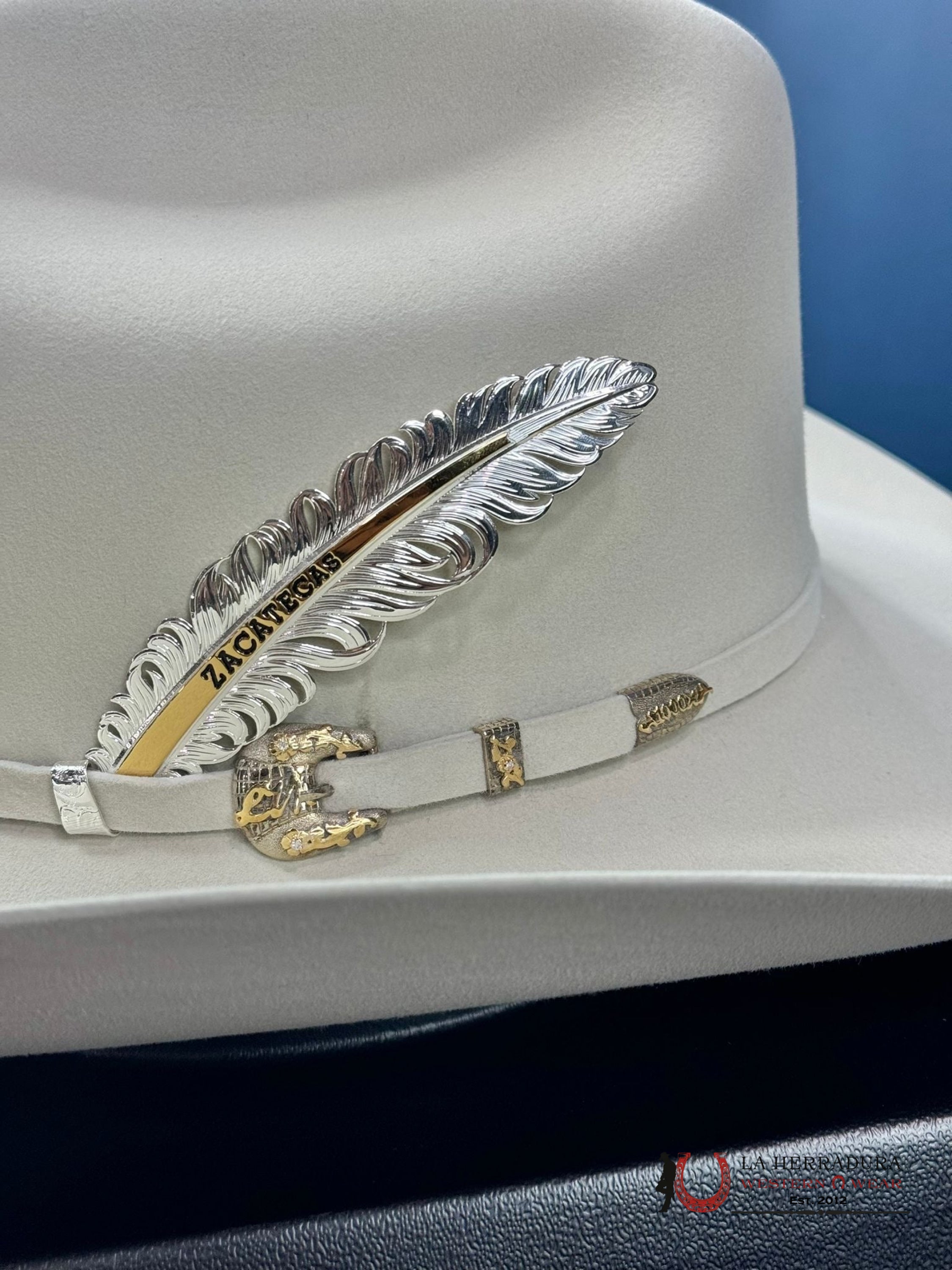 Larry Mahan´s 1000X Imperial Silver Belly Cowboy Hat Tejana