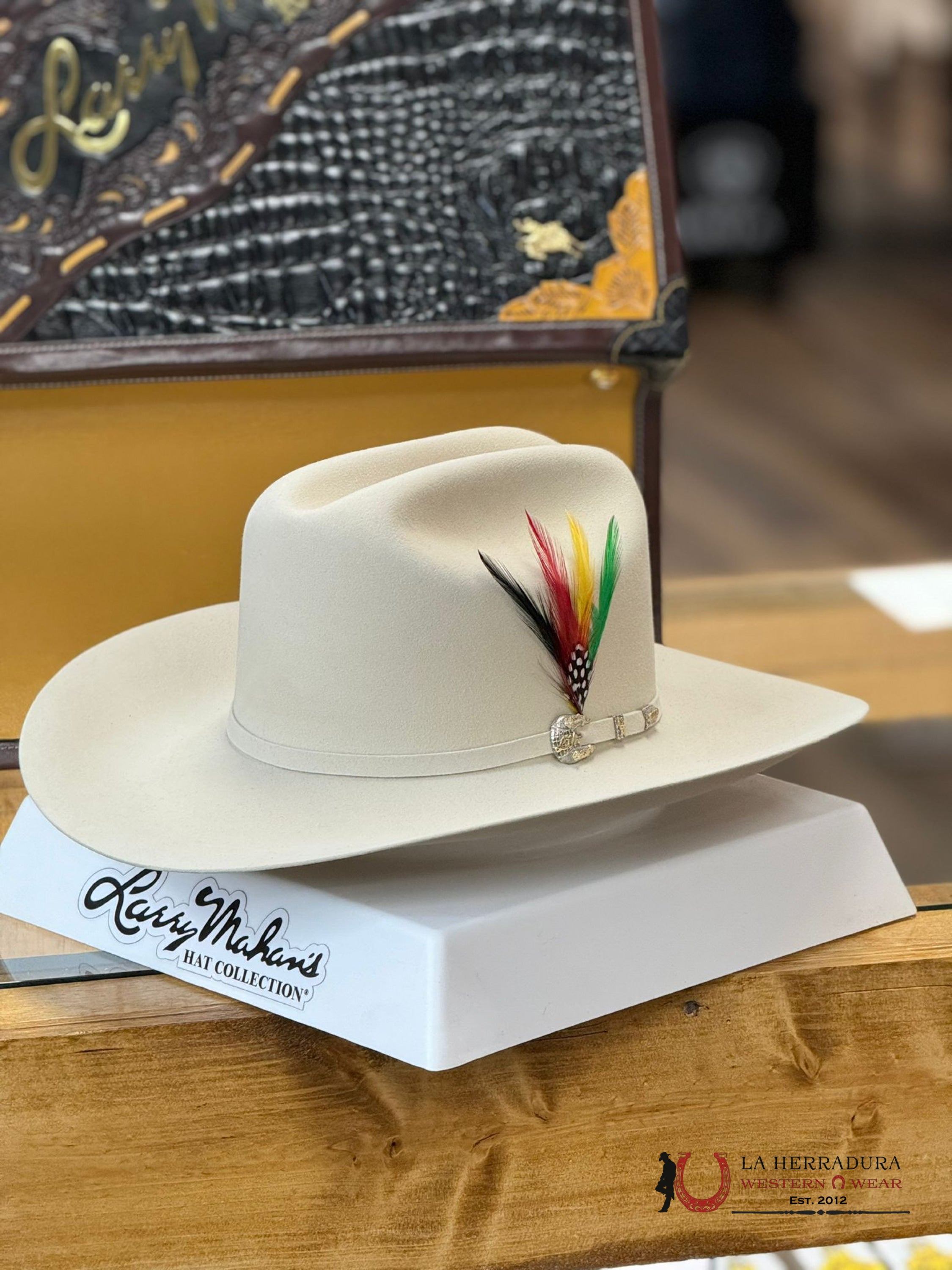 Larry Mahan´s 1000X Imperial Silver Belly Cowboy Hat Tejana