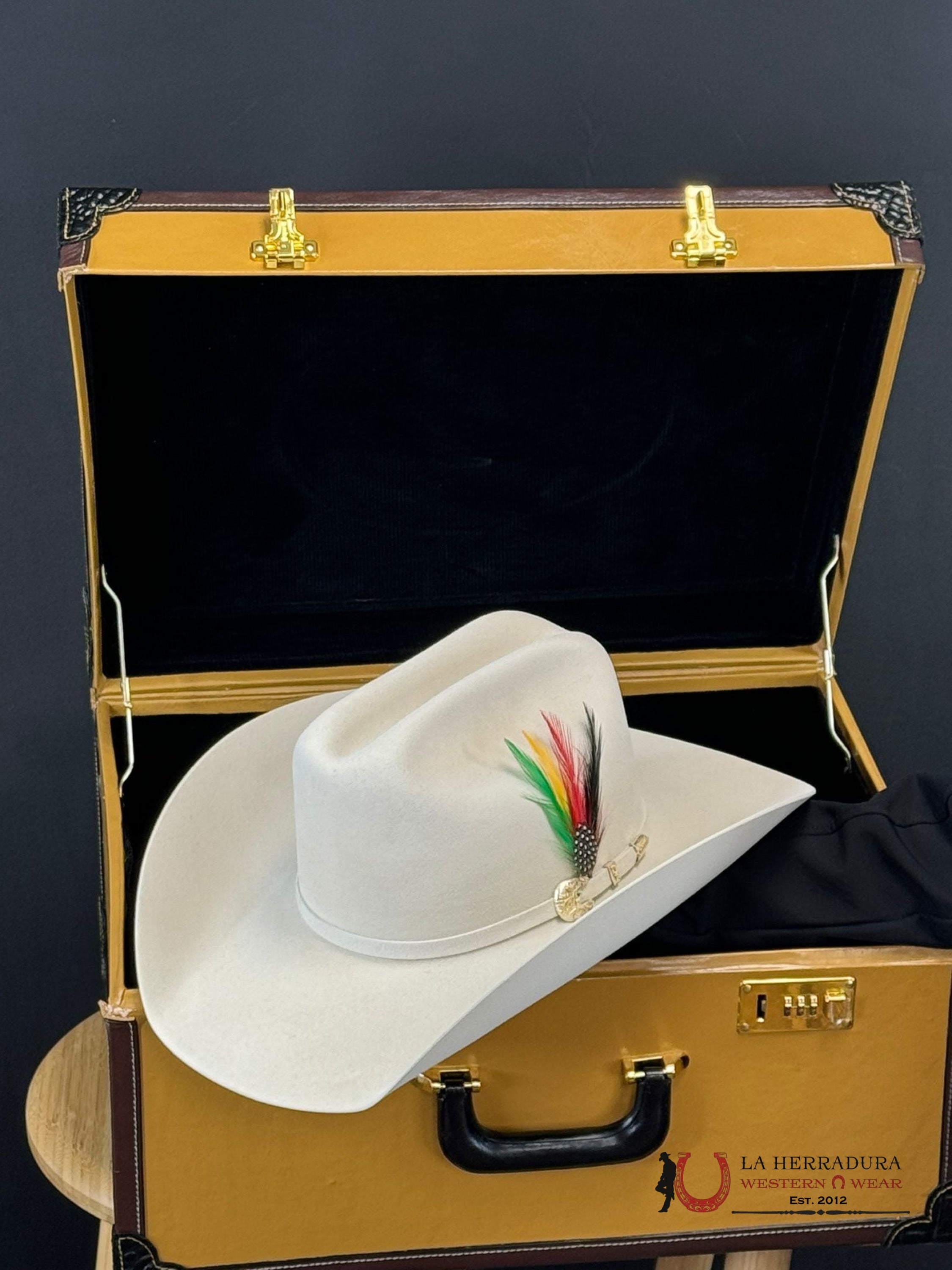 Larry Mahan´s 1000X Imperial Silver Belly Cowboy Hat Tejana