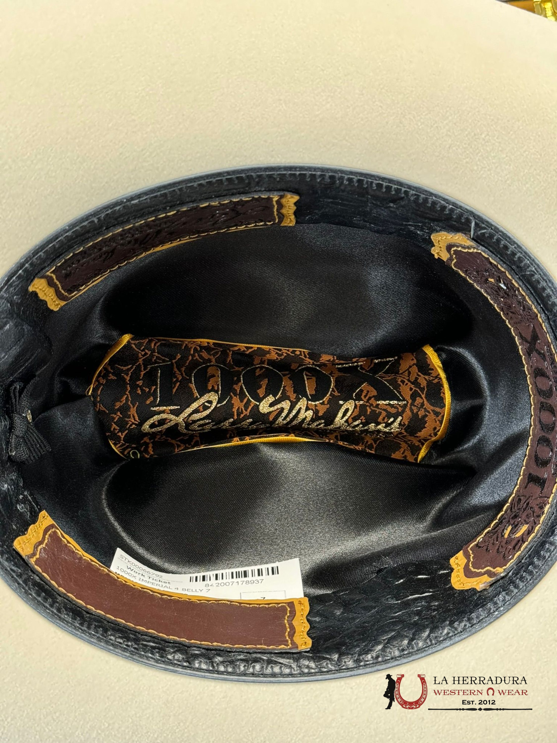 Larry Mahan´s 1000X Imperial Silver Belly Cowboy Hat Tejana