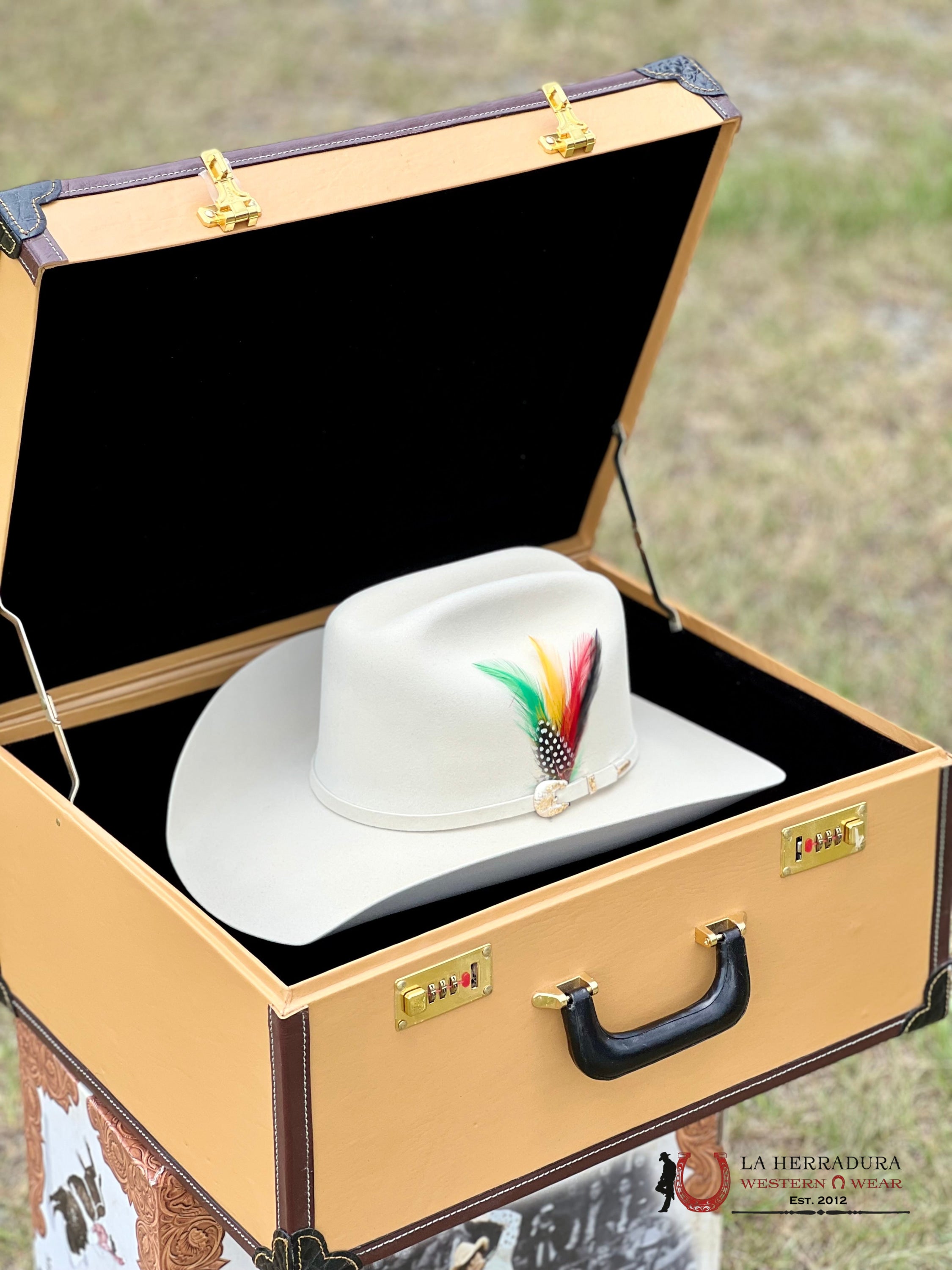 Larry Mahan´s 1000X Imperial Silver Belly Cowboy Hat Tejana