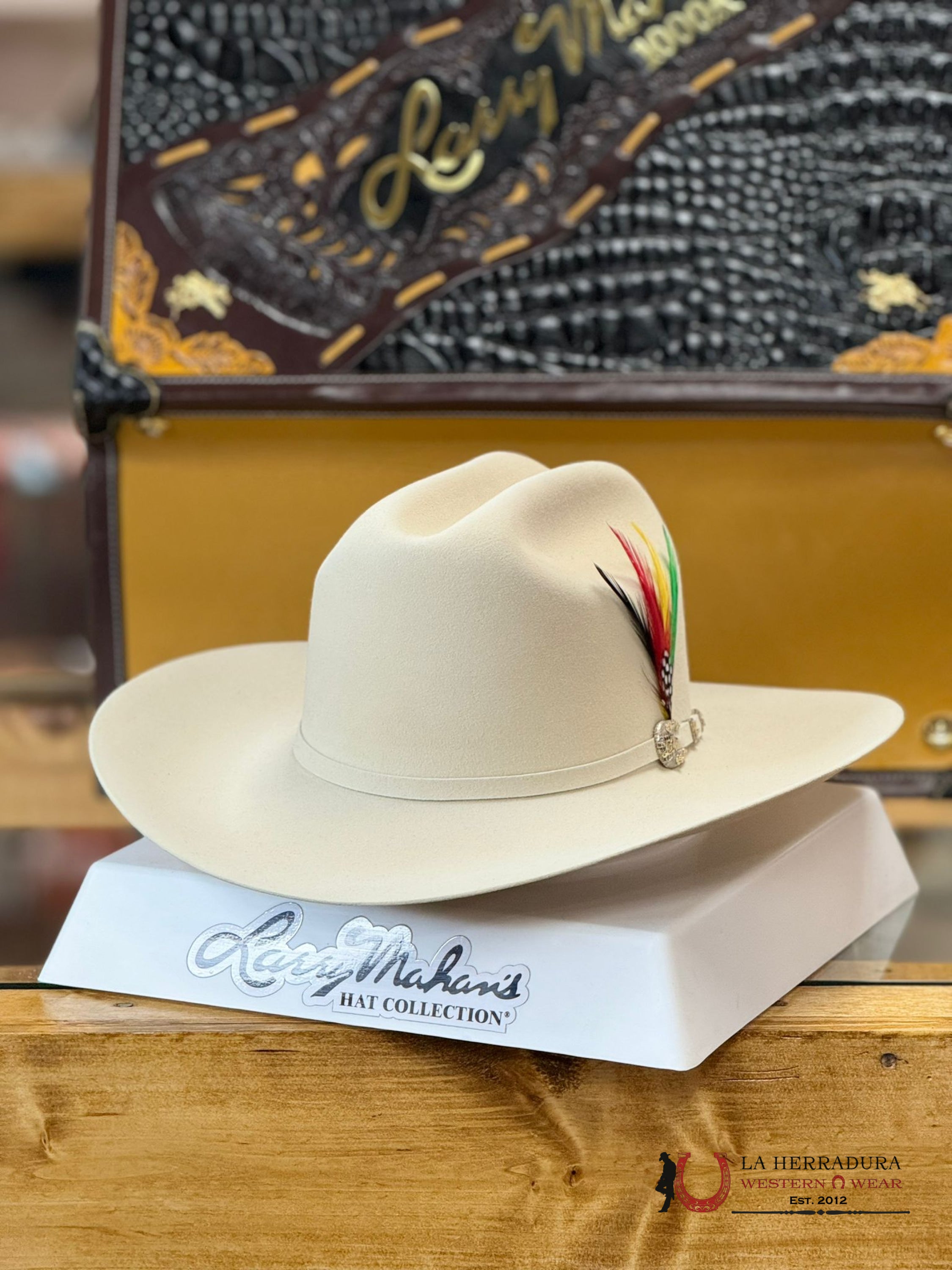 Larry Mahan´s 1000X Imperial Silver Belly Cowboy Hat Tejana