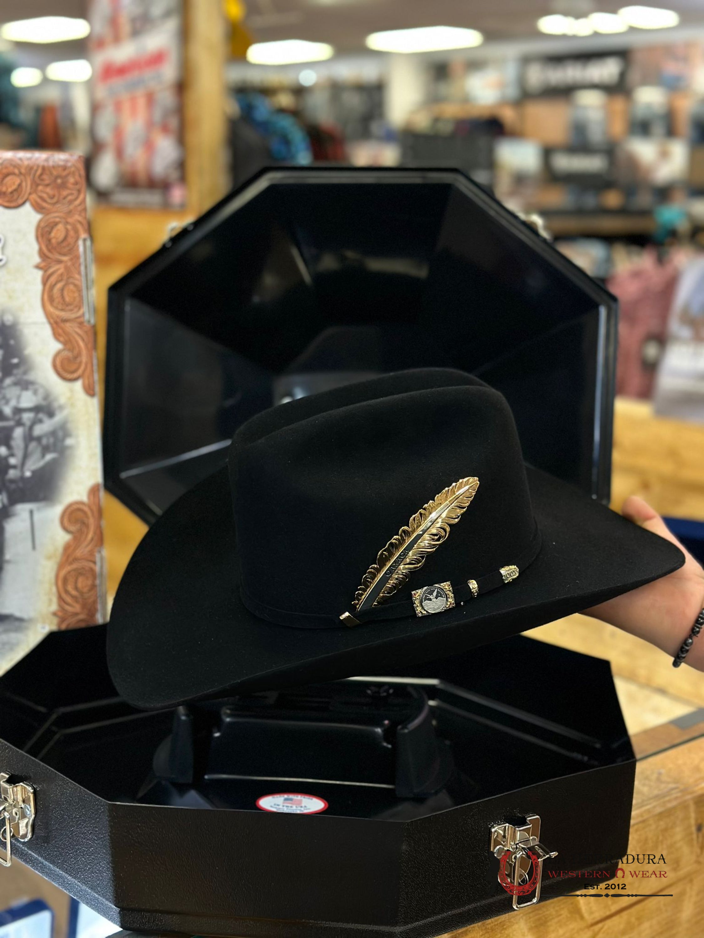 100X Larry Mahan´s Independencia Cowboy Hat Negro Tejana