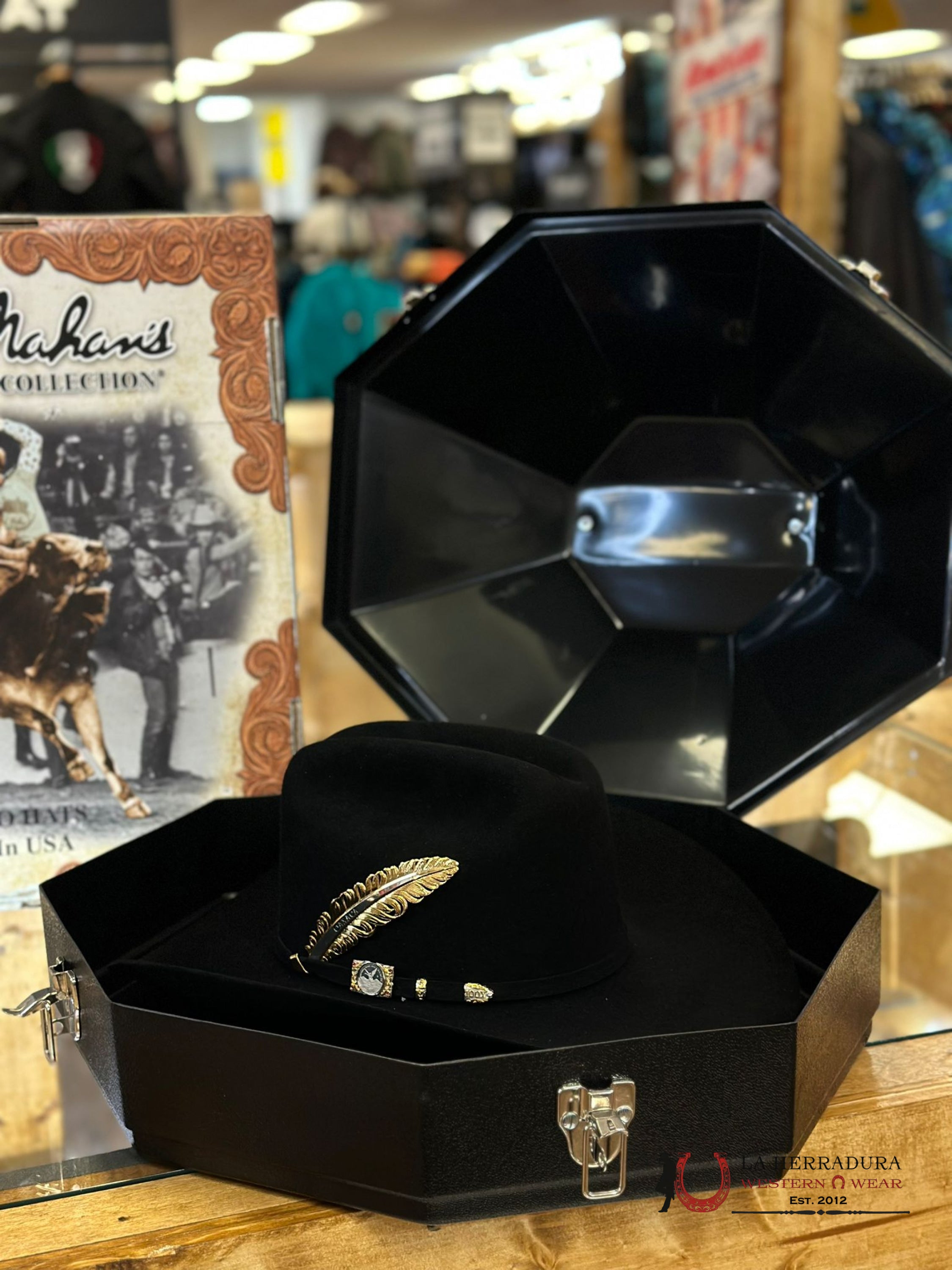 100X Larry Mahan´s Independencia Cowboy Hat Negro Tejana