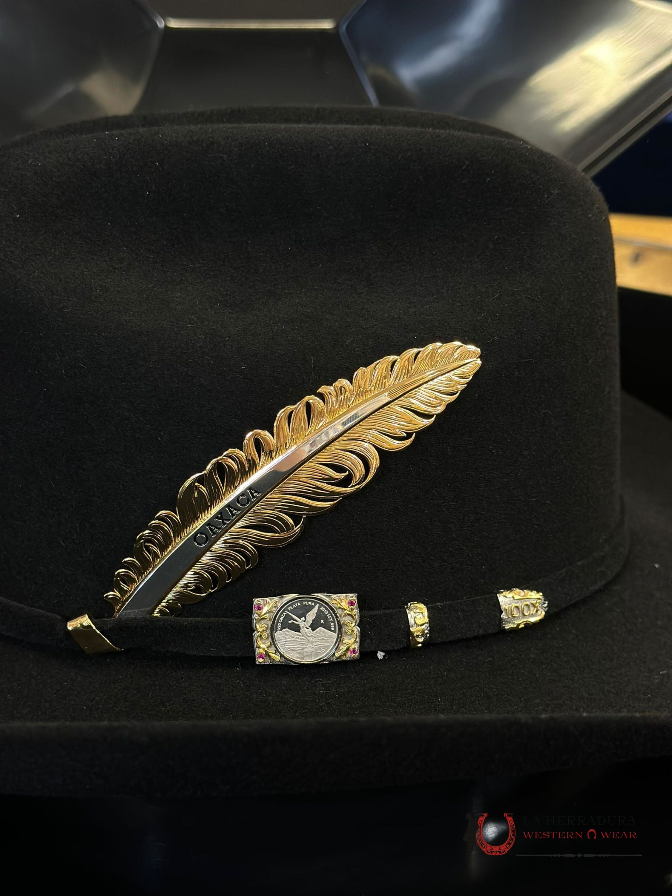 100X Larry Mahan´s Independencia Cowboy Hat Negro Tejana