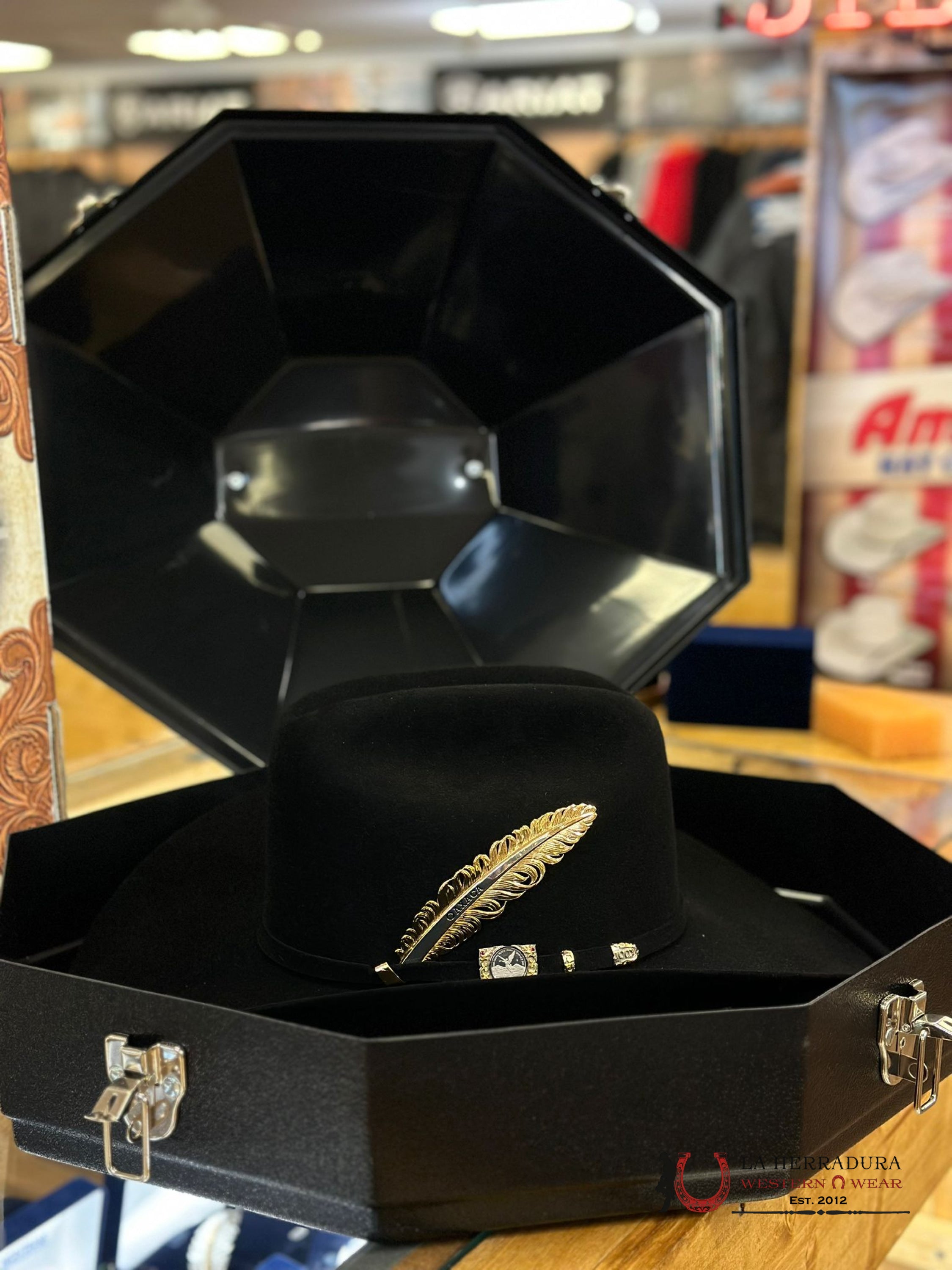 100X Larry Mahan´s Independencia Cowboy Hat Negro Tejana