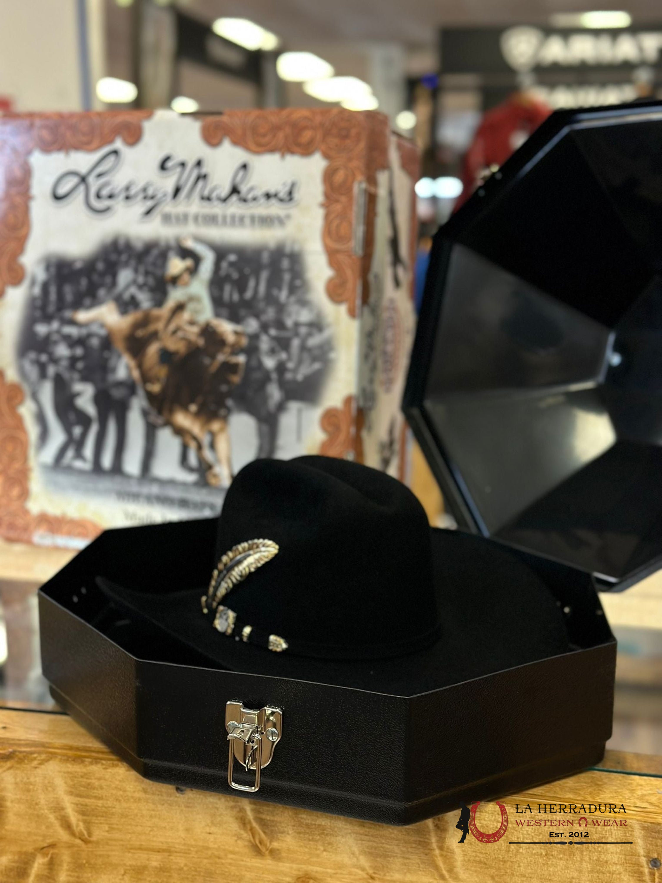 100X Larry Mahan´s Independencia Cowboy Hat Negro Tejana