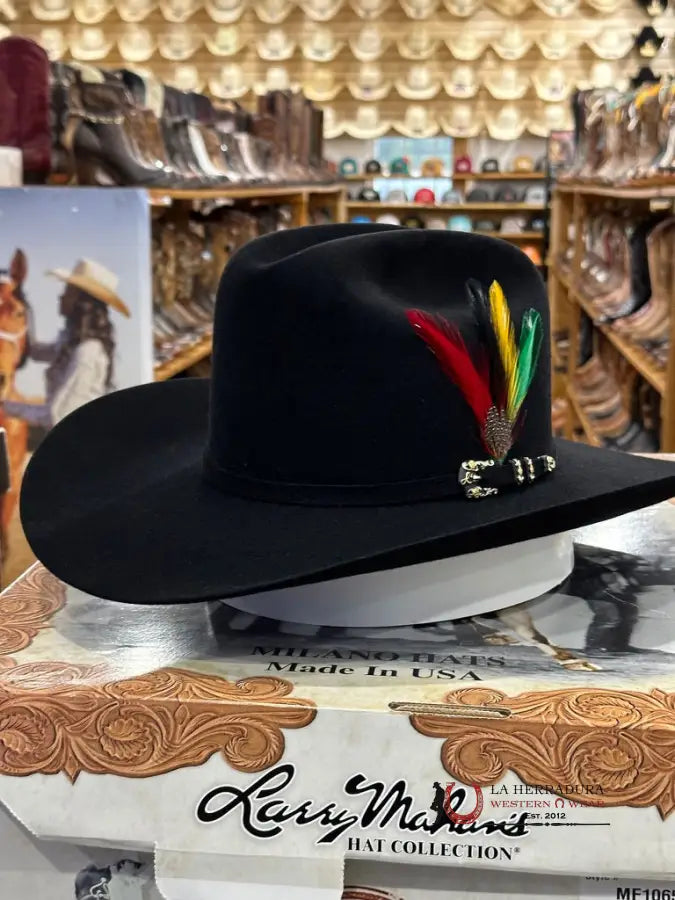 Larry Mahan´s 10X Jerarca Cowboy Hat Negro Tejana