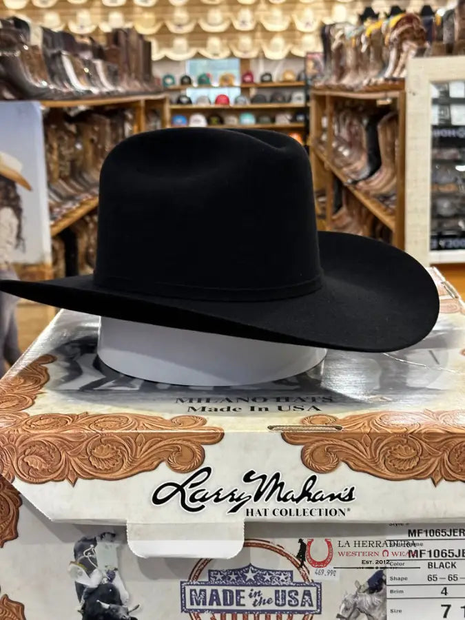 Larry Mahan´s 10X Jerarca Cowboy Hat Negro Tejana