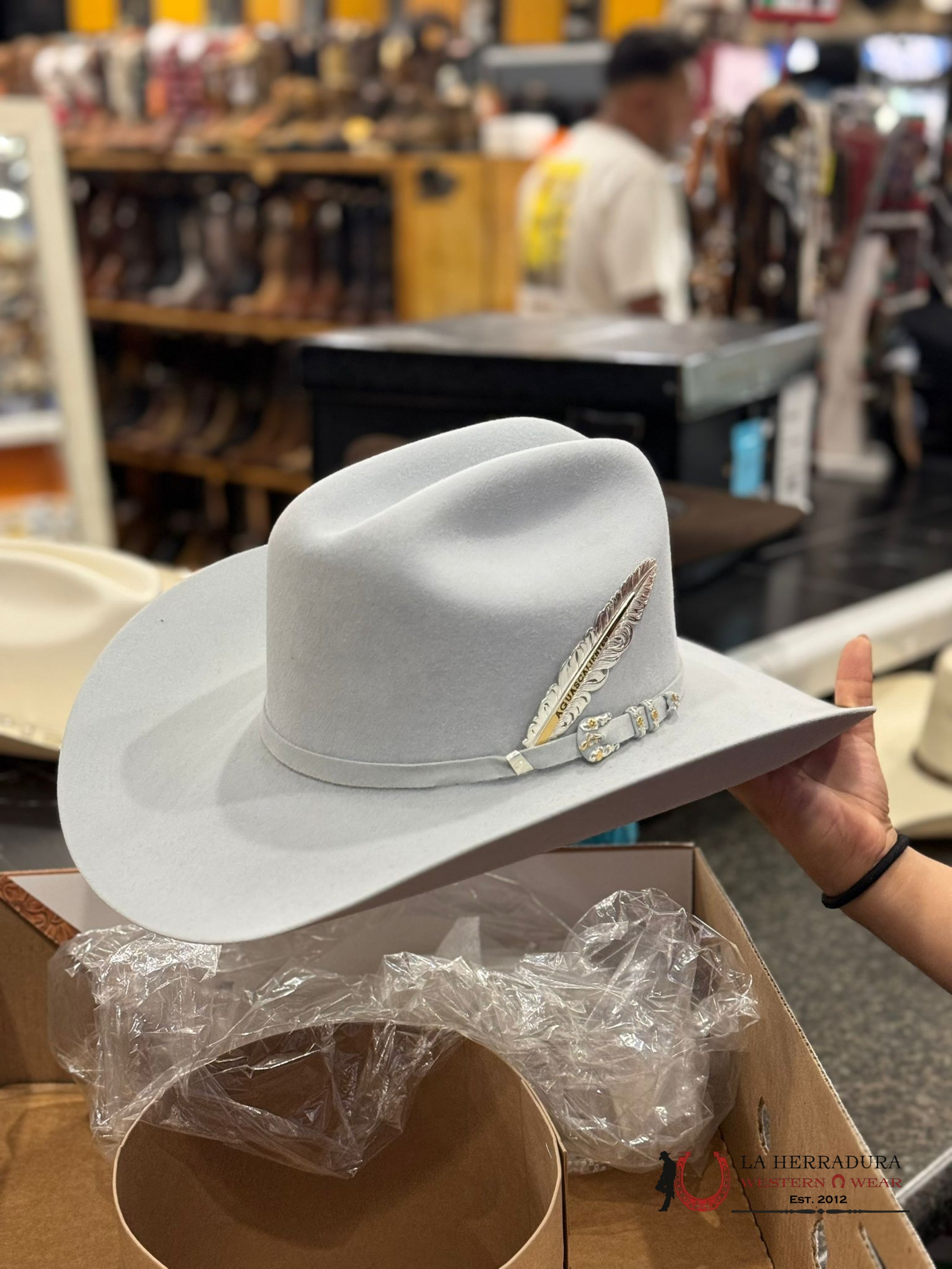 Larry Mahan´s 10X Jerarca Cowboy Hat Platinum Tejana