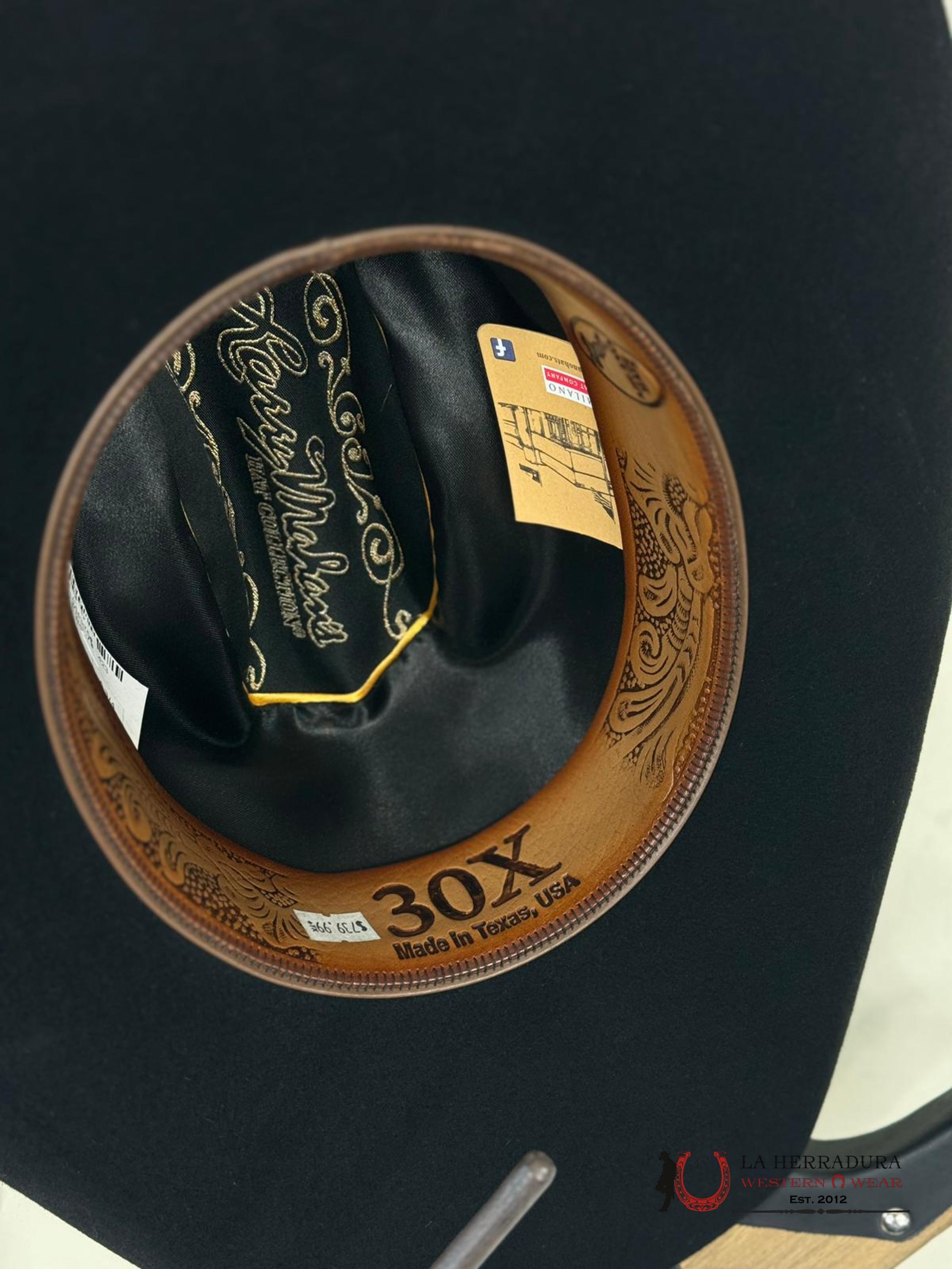 Larry Mahan´s 30X Cowboy Hat Black Tejana