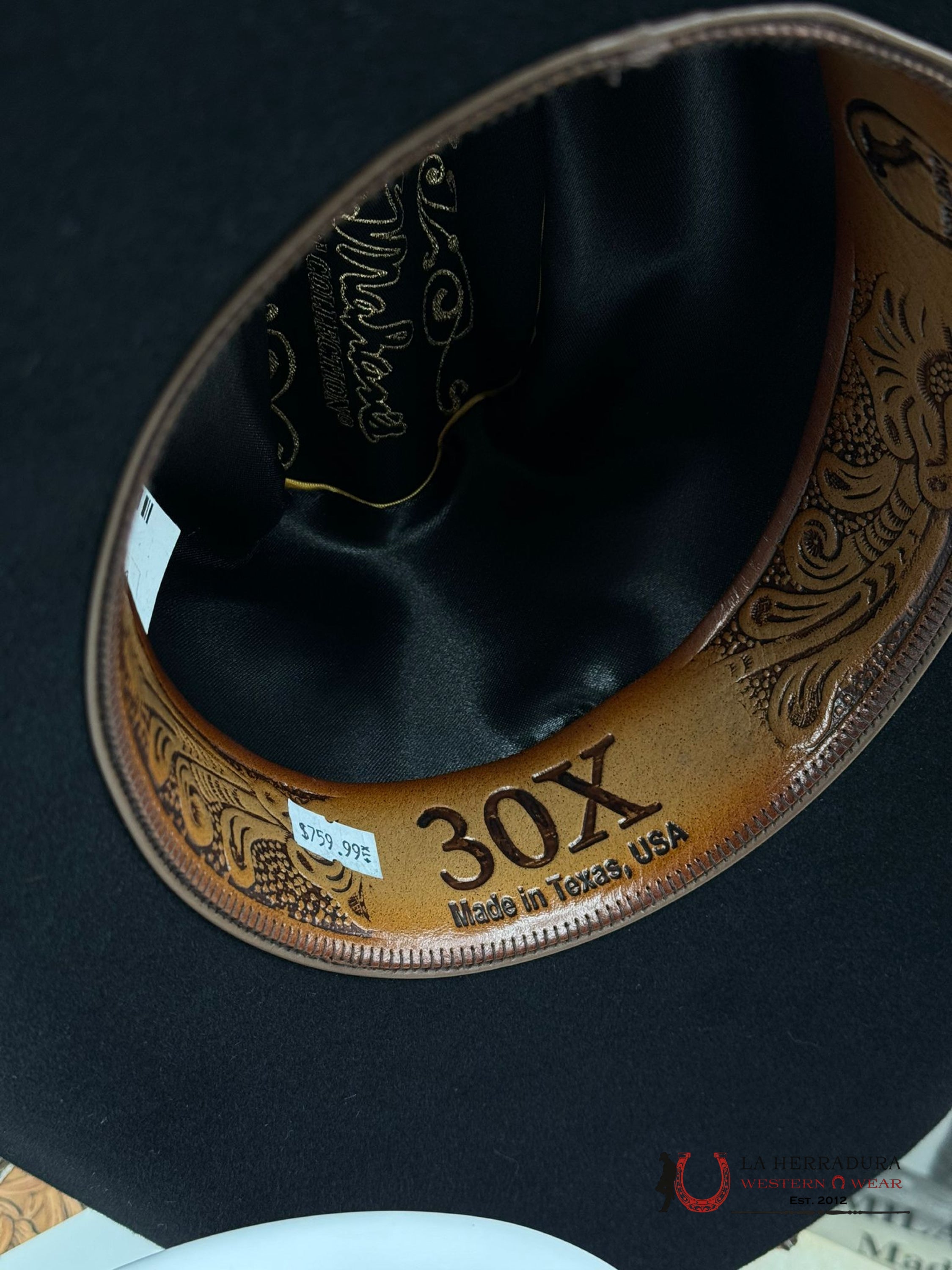 Larry Mahan´s 30X Cowboy Hat Black Tejana