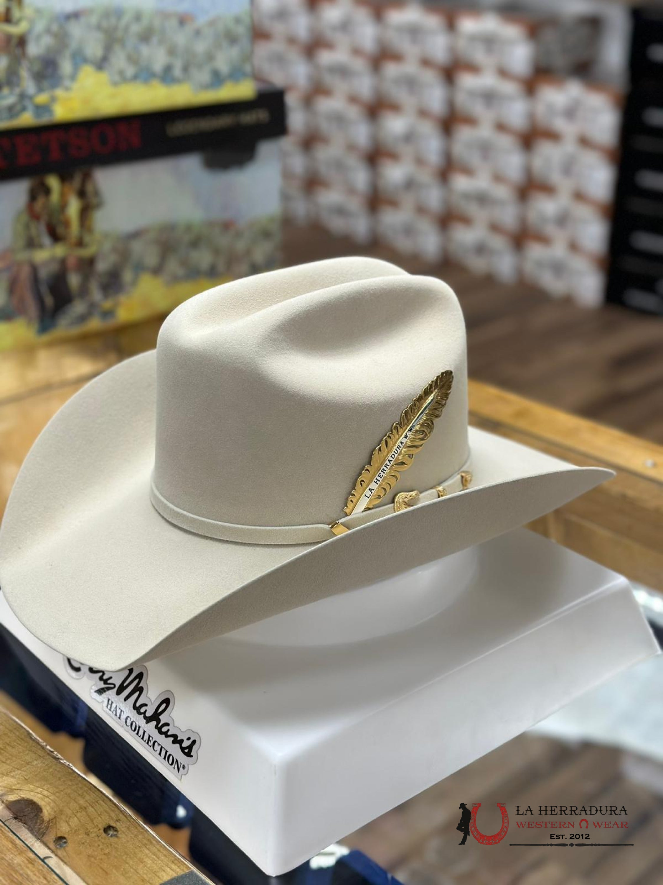 Larry Mahan´s 30X Cowboy Hat Silver Belly Tejana