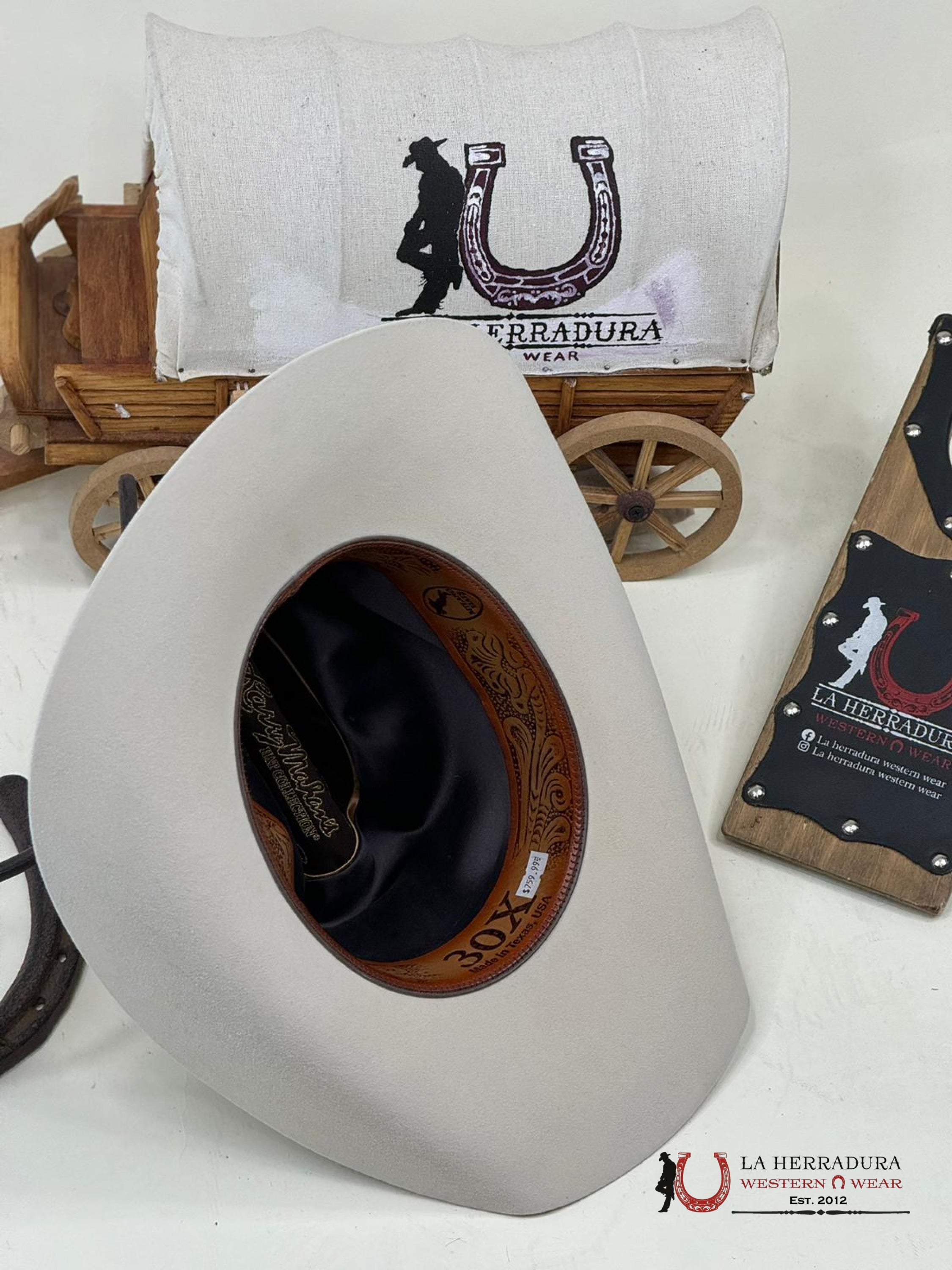 Larry Mahan´s 30X Cowboy Hat Silver Belly Tejana