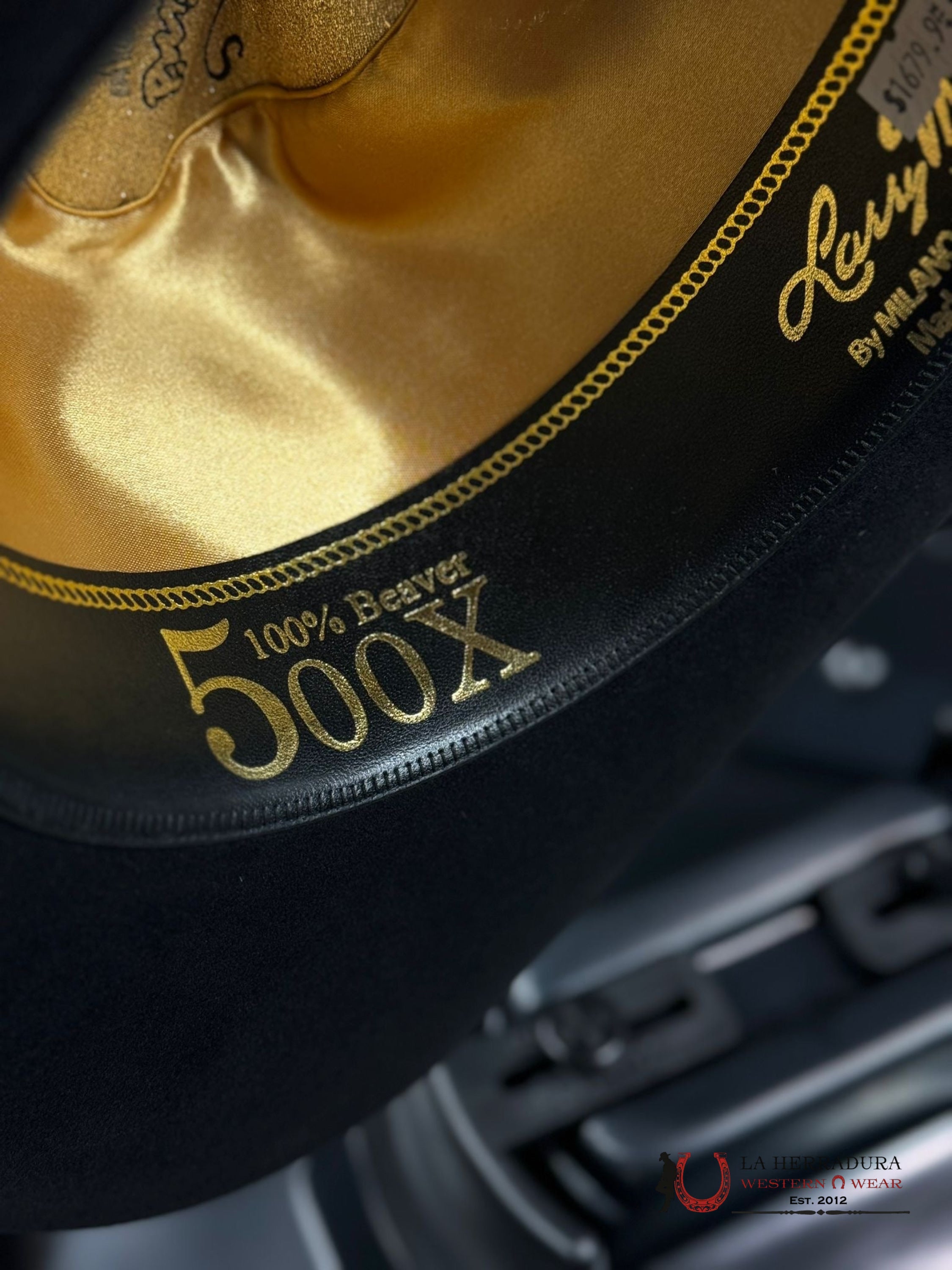 Larry Mahan´s 500X Superior Cowboy Hat Negro Tejana