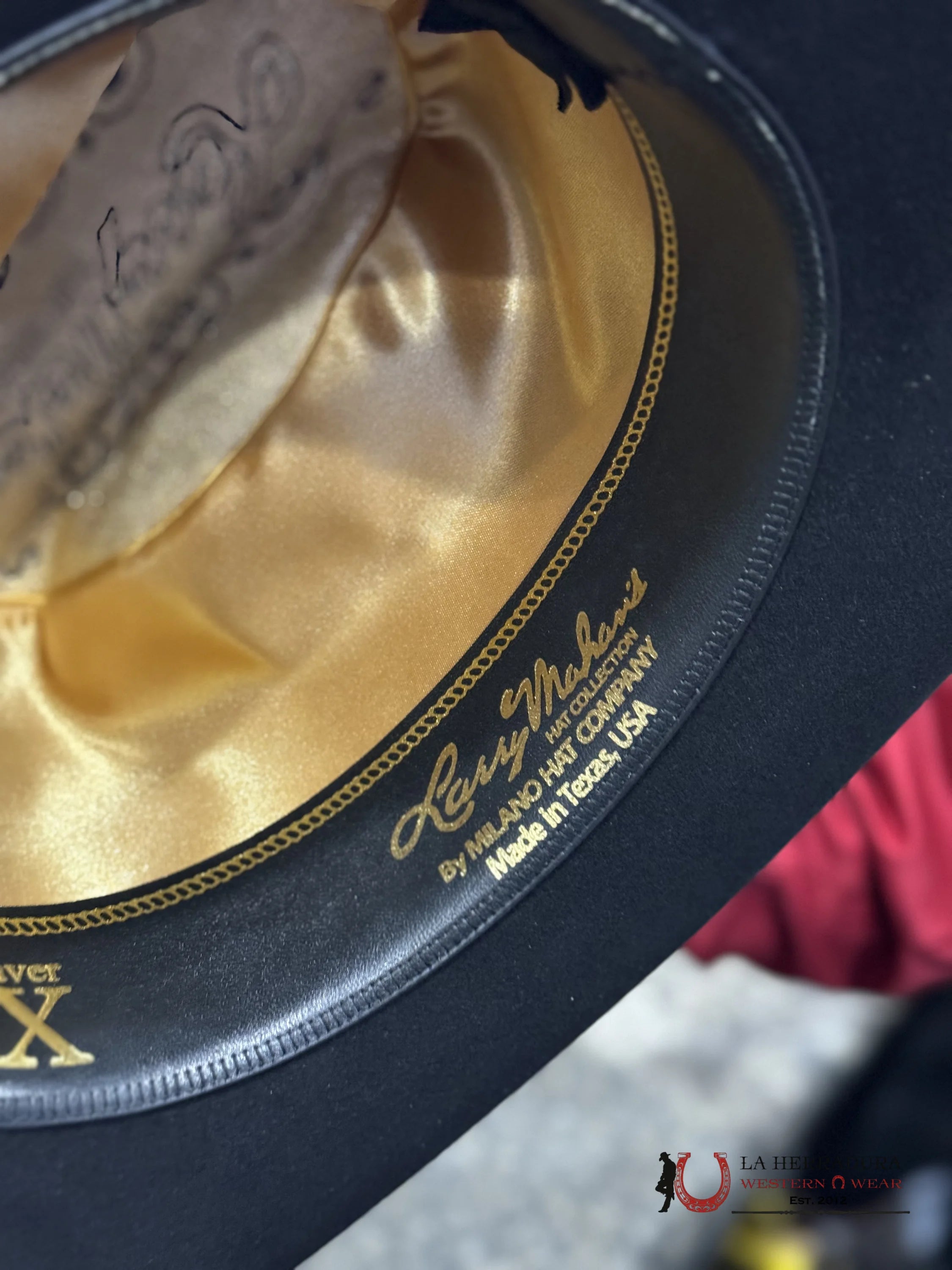 Larry Mahan´s 500X Superior Cowboy Hat Negro Tejana