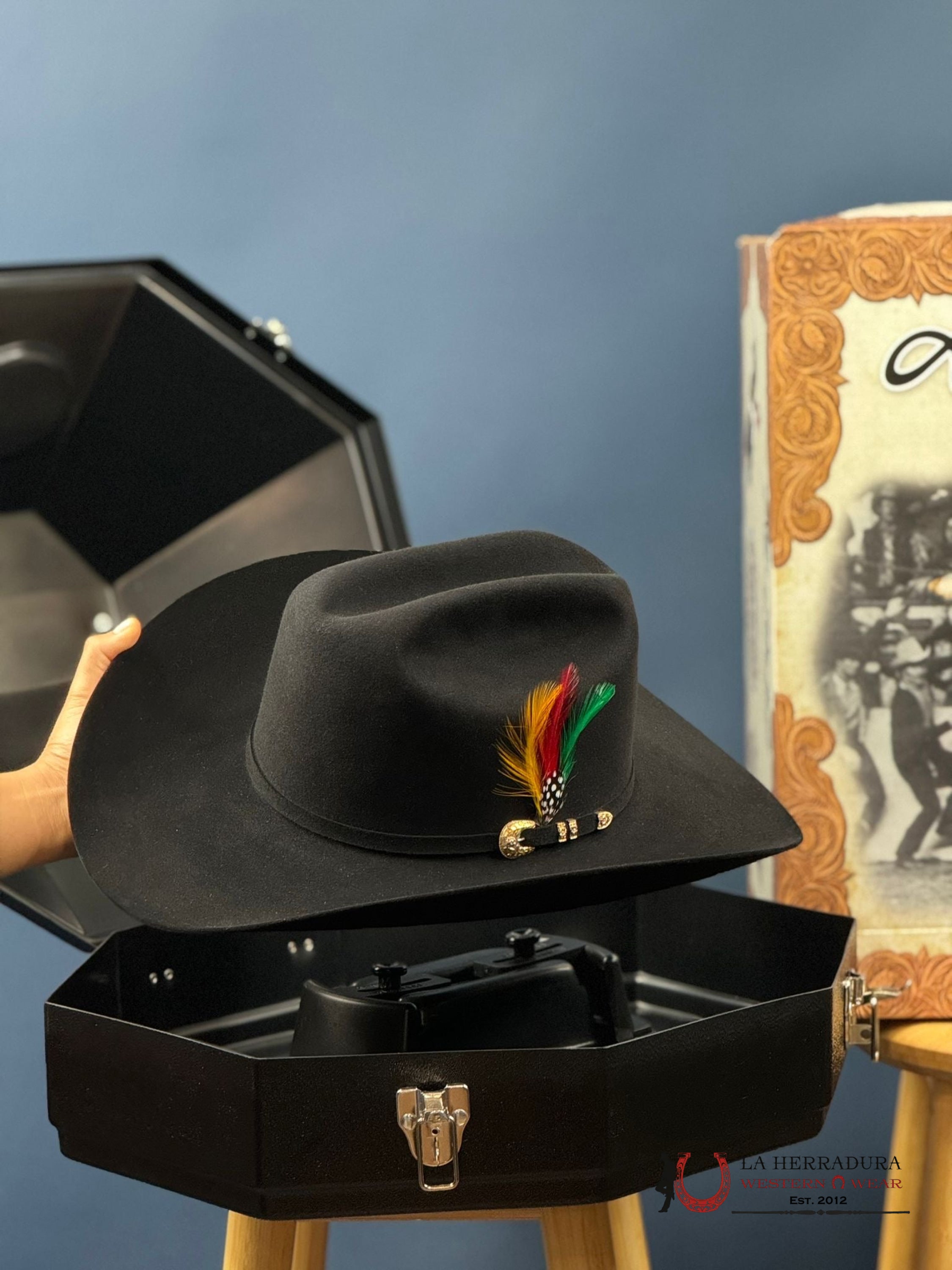 Larry Mahan´s 500X Superior Cowboy Hat Negro Tejana