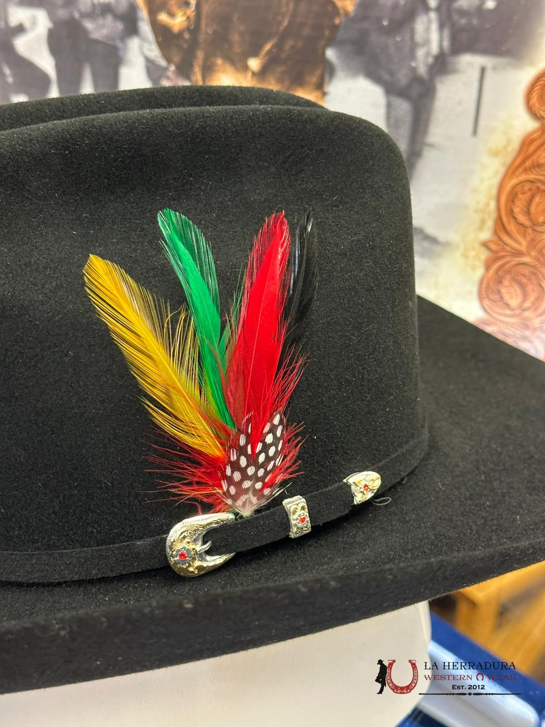 Larry Mahan´s 6X Real Black Coyboy Hats Tejana