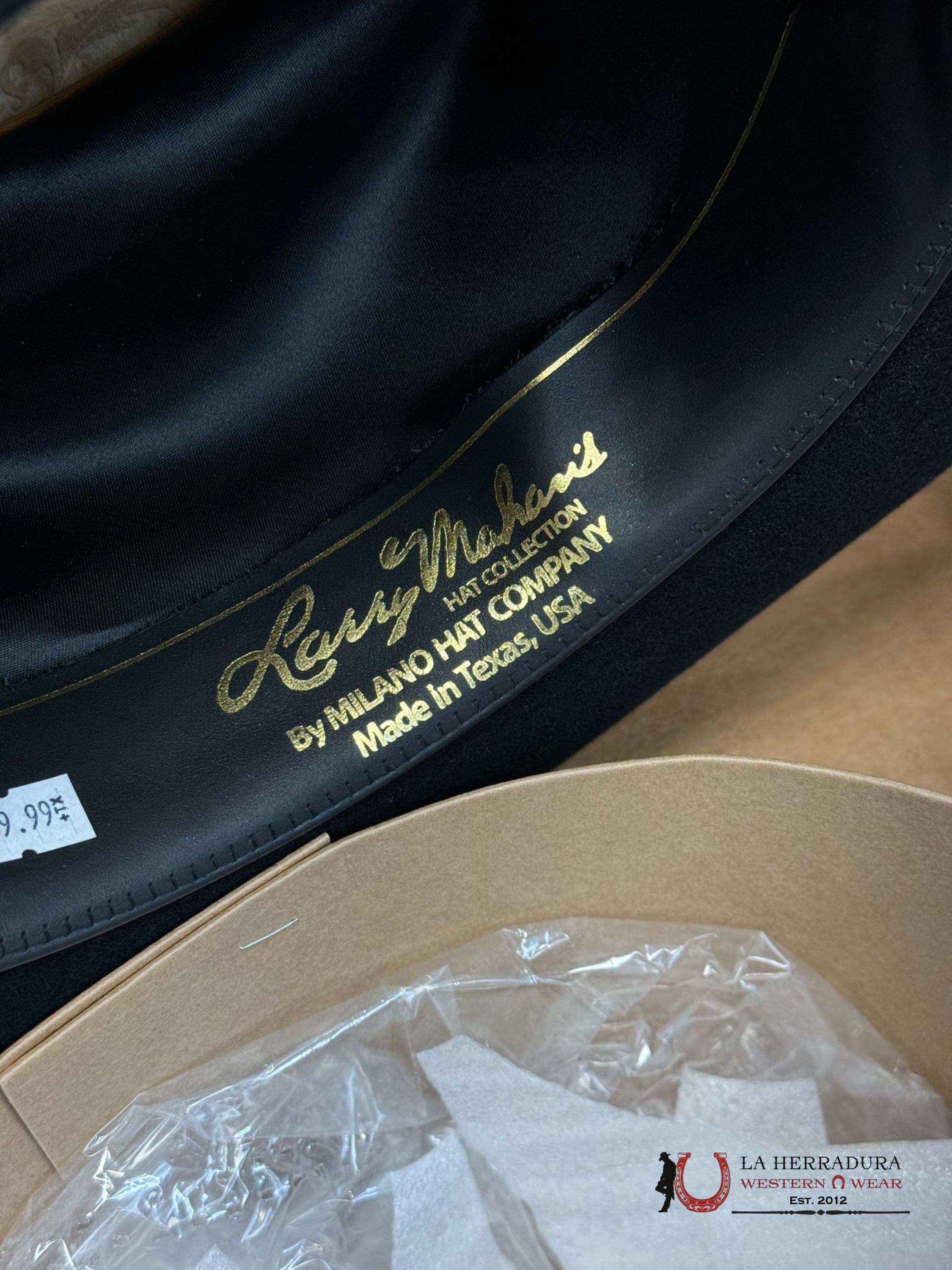 Larry Mahan´s 6X Real Black Coyboy Hats Tejana