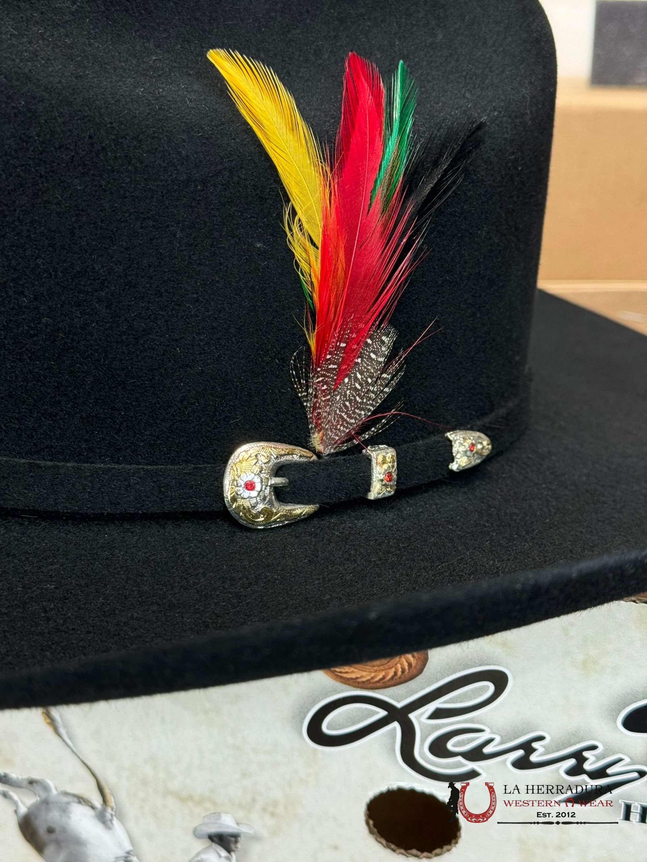 Larry Mahan´s 6X Real Black Coyboy Hats Tejana