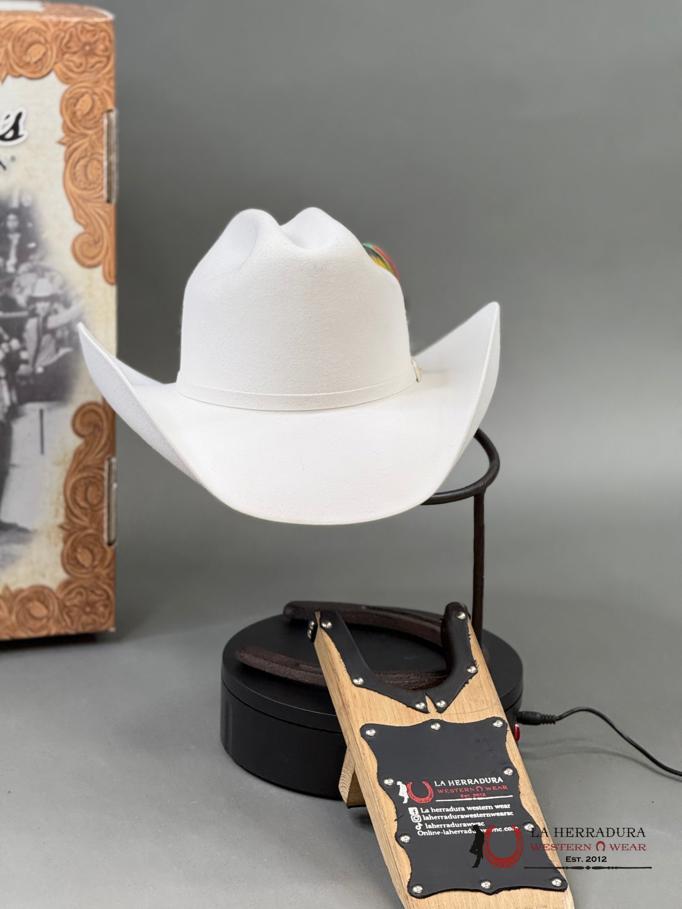 Larry Mahan´s 6X Real White Coyboy Hats Tejana