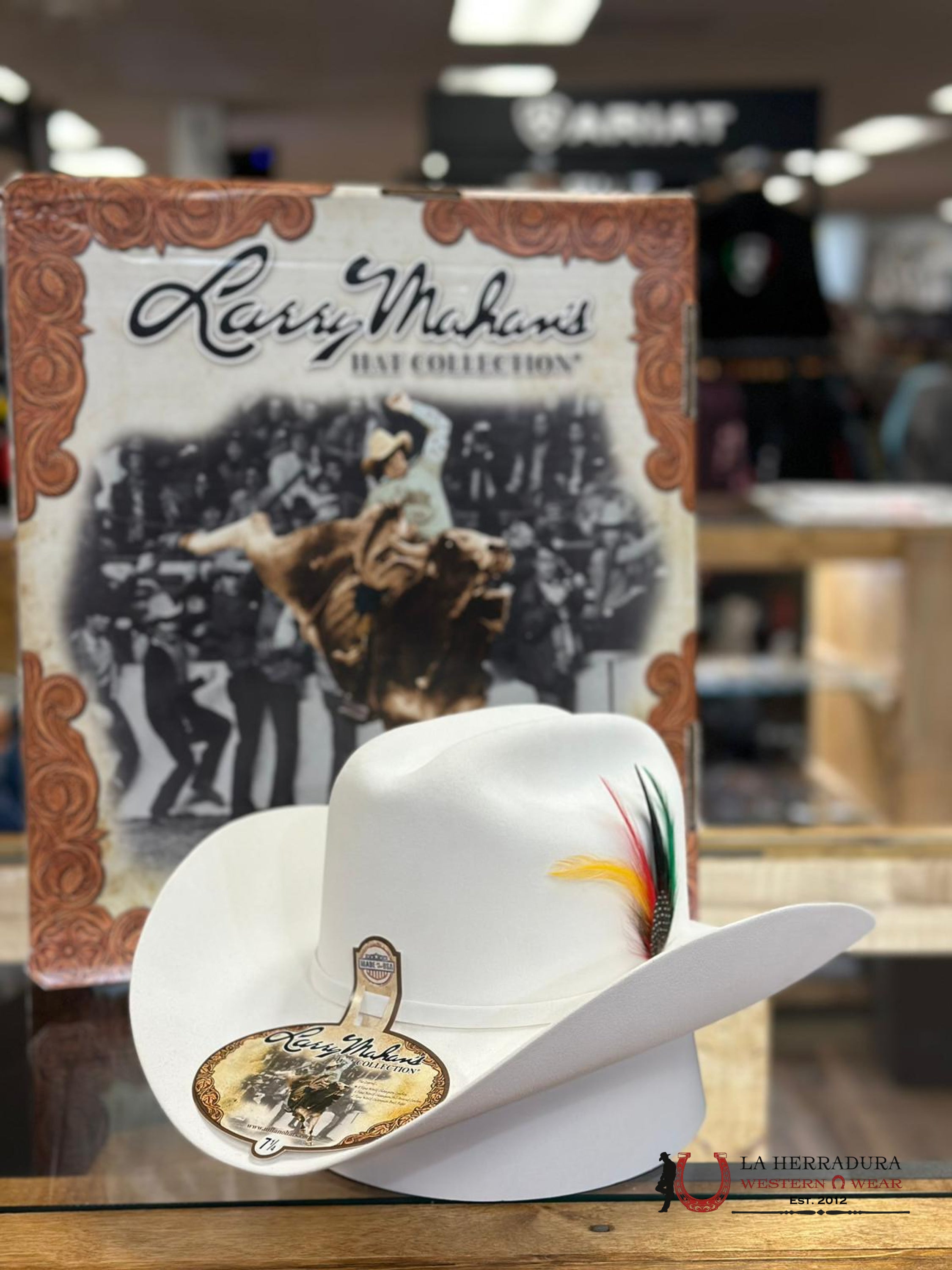 Larry Mahan´s 6X Real White Coyboy Hats Tejana