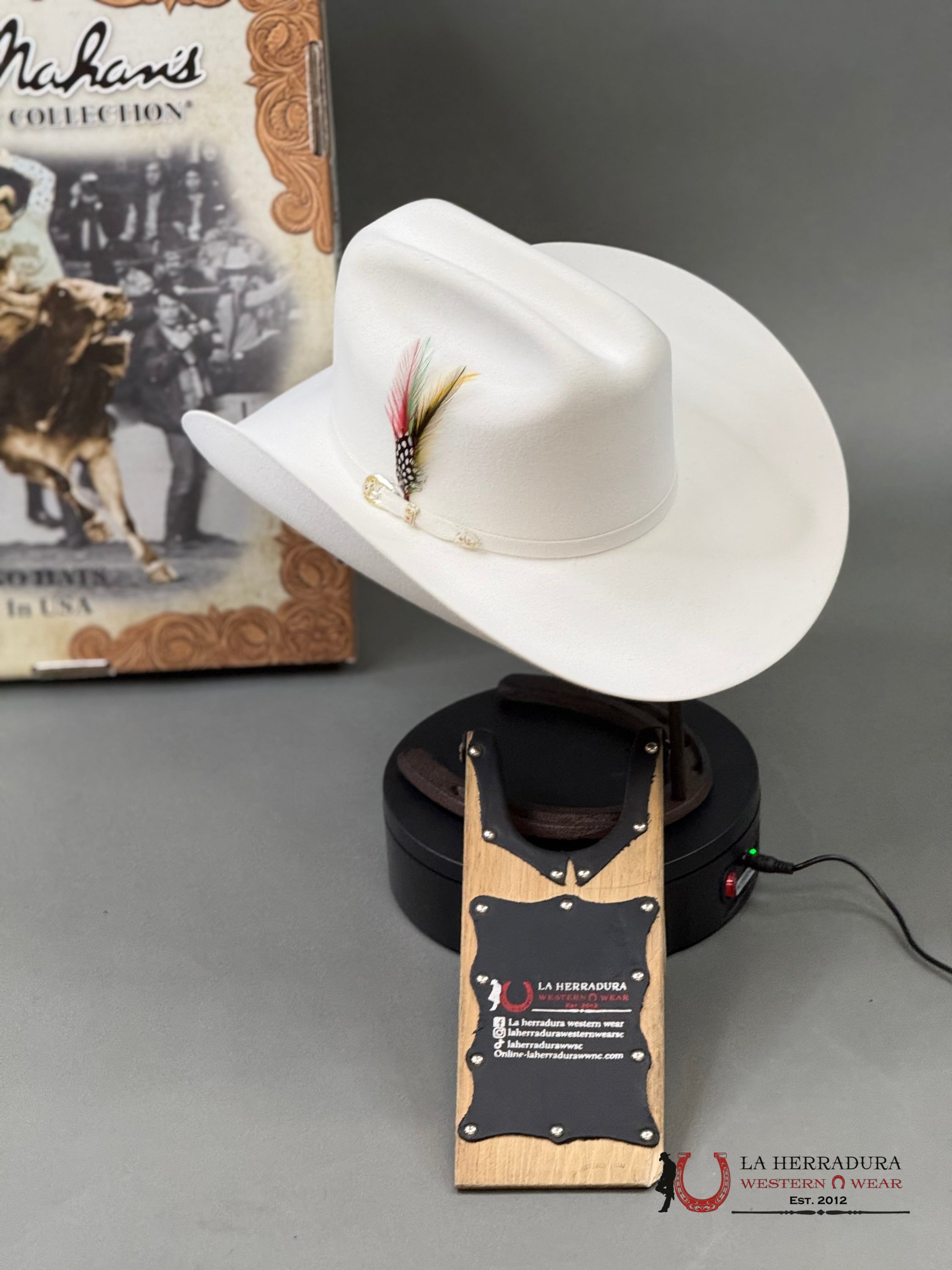 Larry Mahan´s 6X Real White Coyboy Hats Tejana