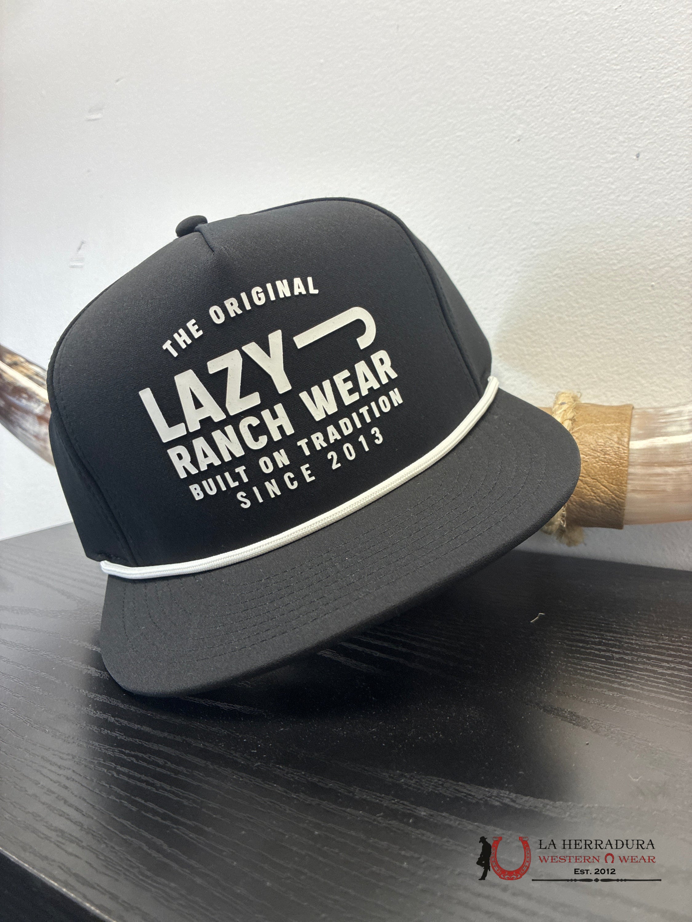 LAZY J CAPS BLACK and WHITE