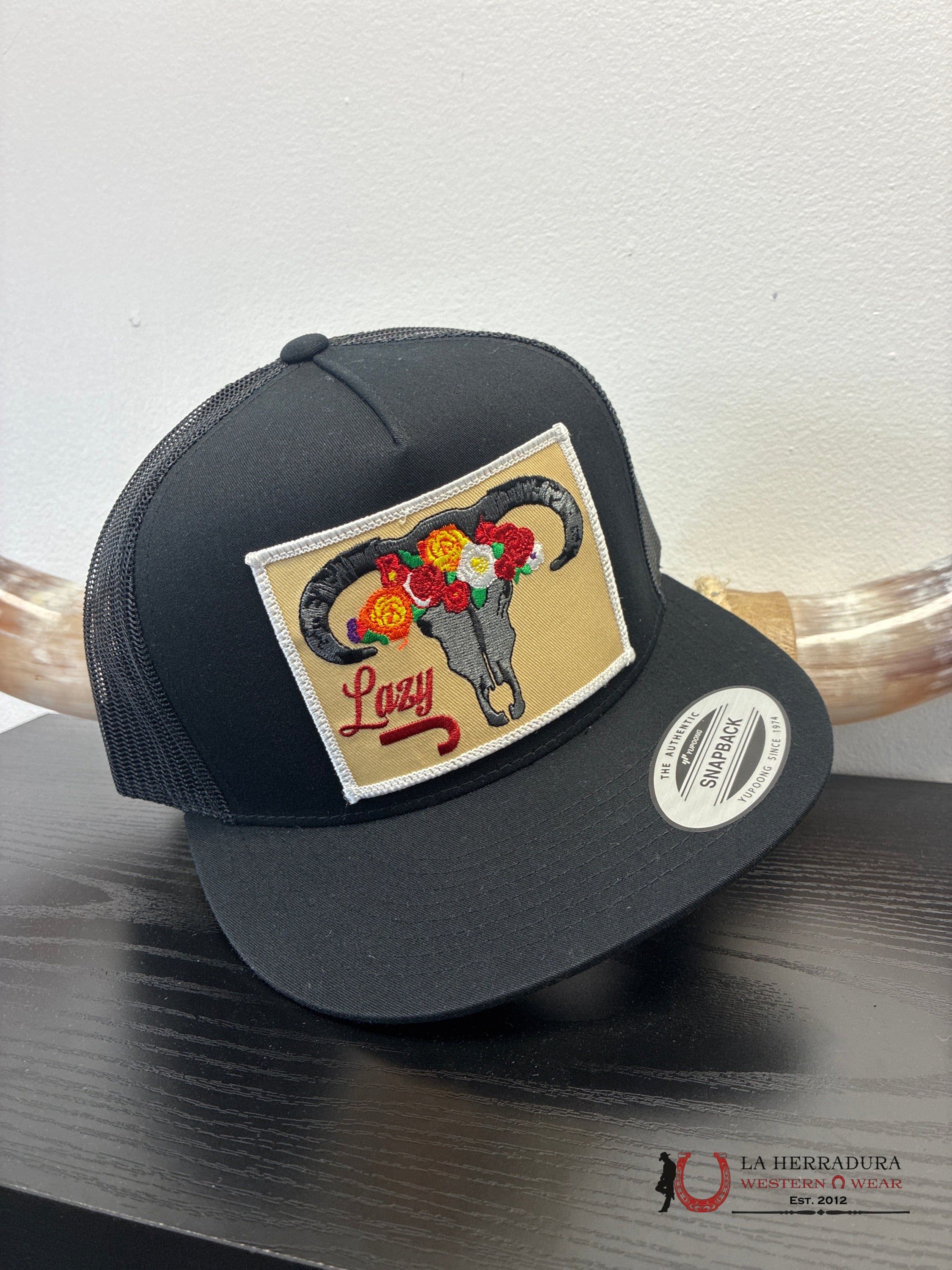 LAZY J CAPS BLACK ROSA