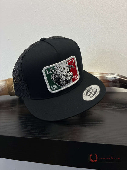 GORRAS LAZY J NEGRAS Estilo 3.4 BANDERA DE MÉXICO