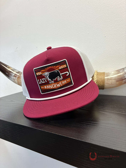 GORRAS LAZY J Burdeos Y BLANCO