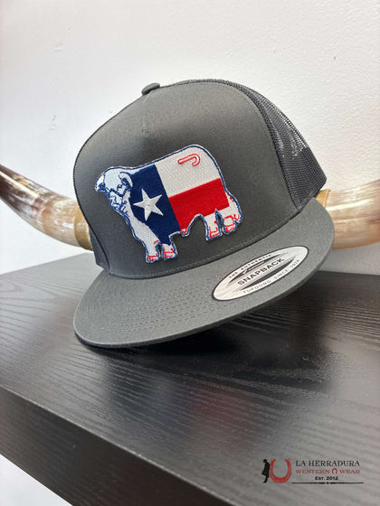GORRAS LAZY J GRISES Y COLORES DE TORO DE TEXAS