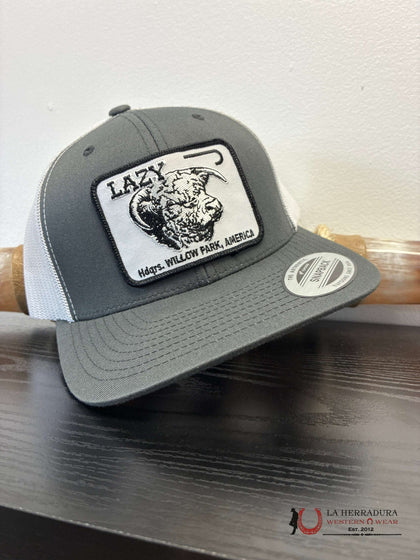 GORRAS LAZY J GRIS Y BLANCO