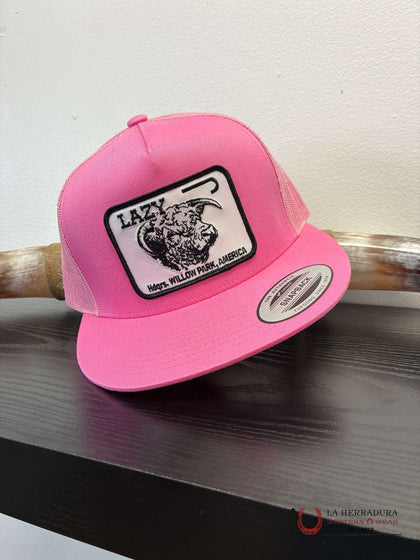 LAZY J GORRAS ROSAS Y BLANCAS