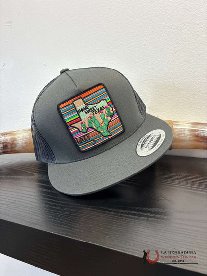GORRAS LAZY J PRUEBA GRIS OSCURO HOME SWEET TEXAS