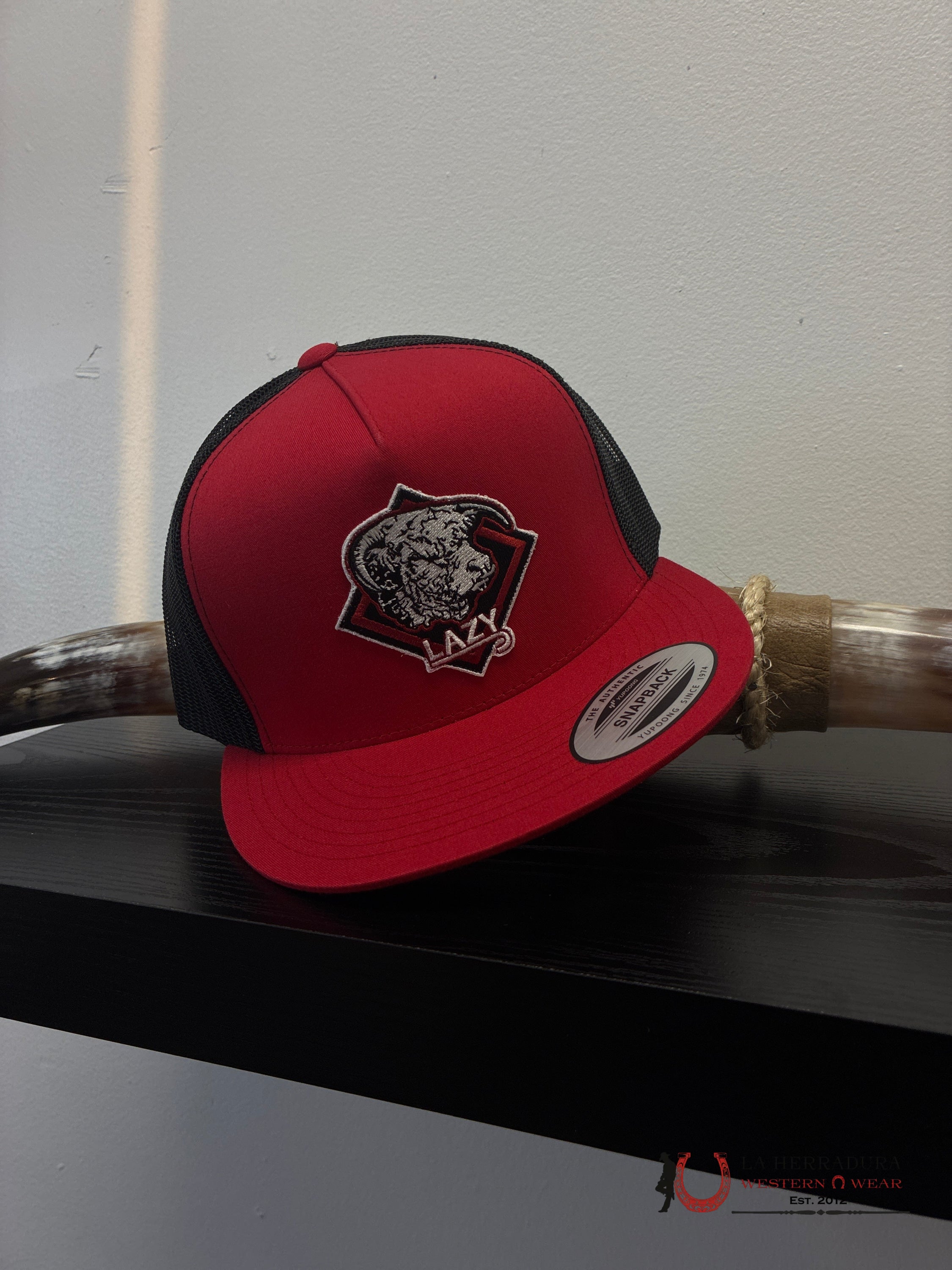 LAZY J CAPS RED