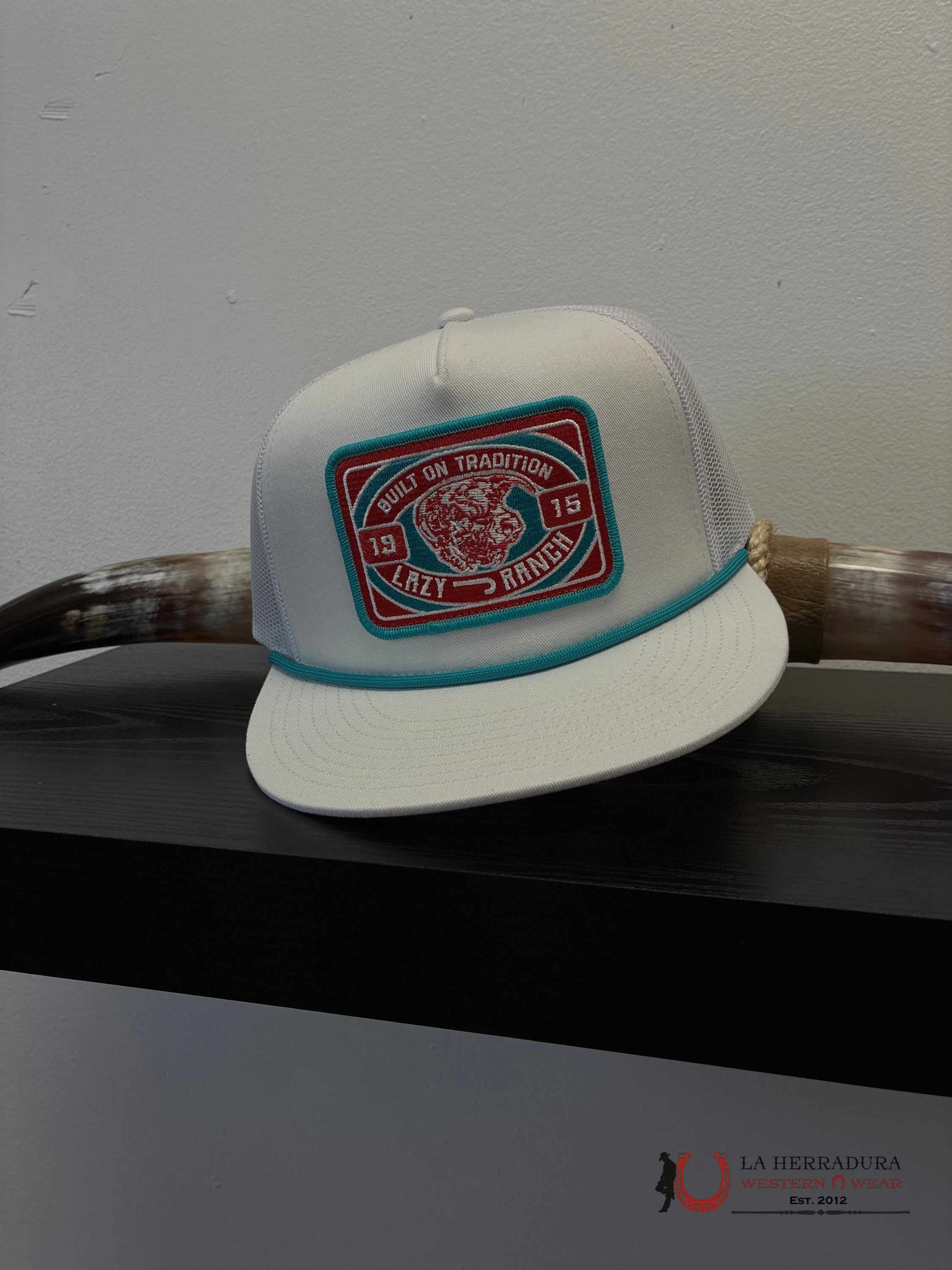 LAZY J CAPS WHITE 1915