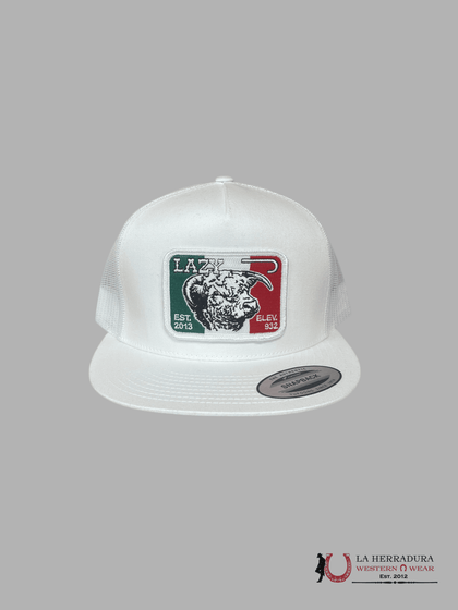 GORRAS LAZY J BLANCAS CON BANDERA DE MÉXICO