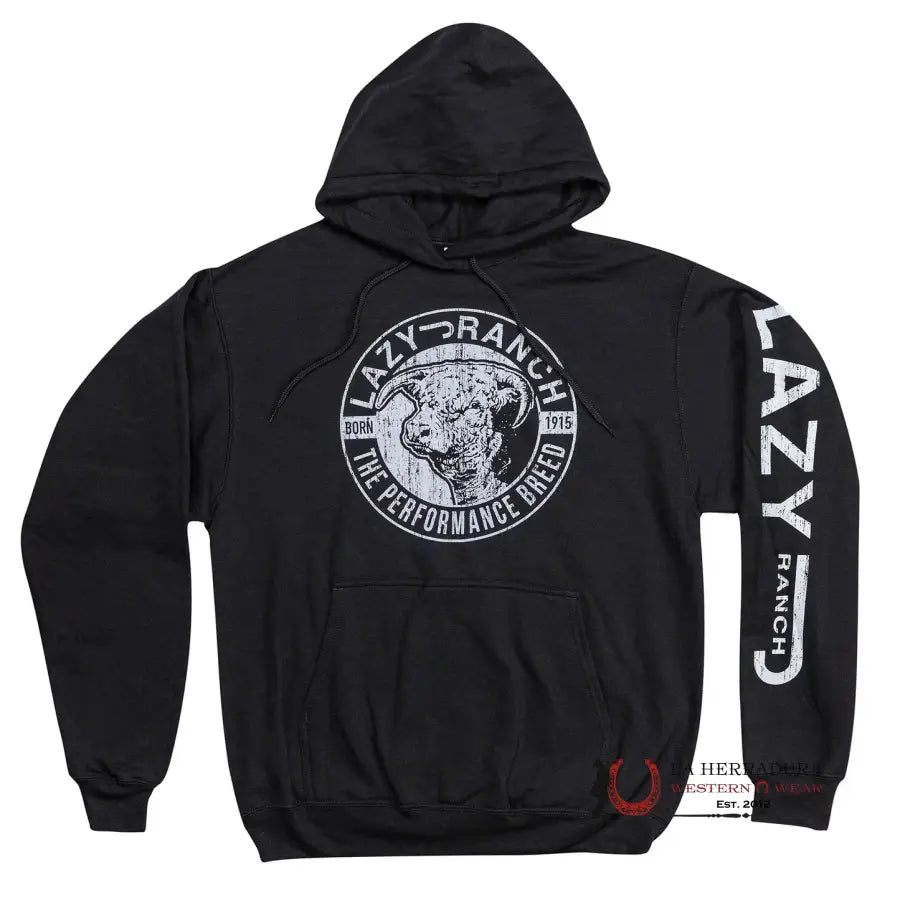 Lazy J Ranch Black Hoodie Ropa Hombres