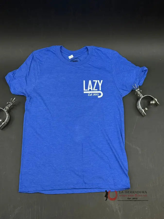 Lazy J Ranch Royal Blue T-Shirt Ropa Hombres