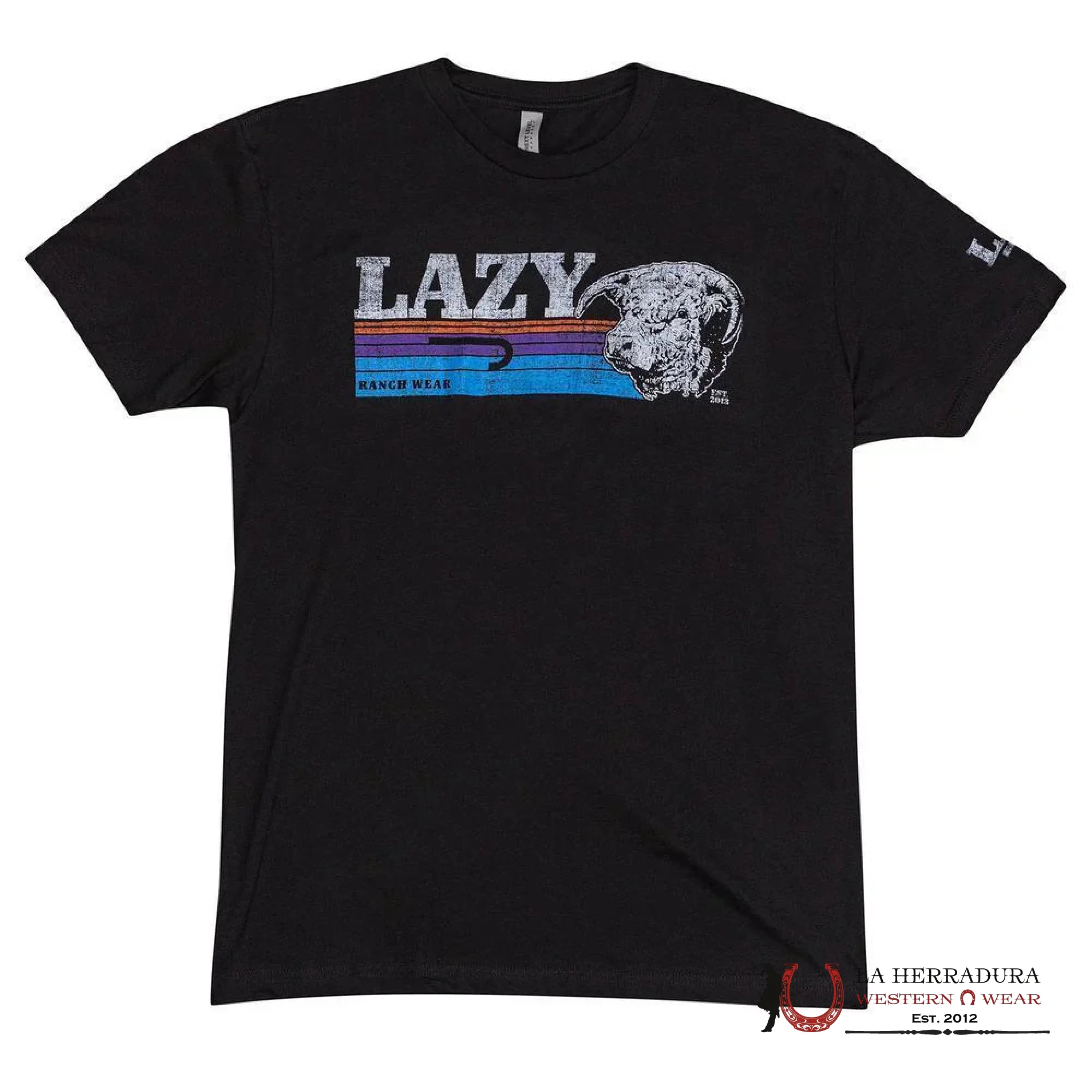 LAZY J RANCH SUNSET RETRO TSHIRT ROPA HOMBRES